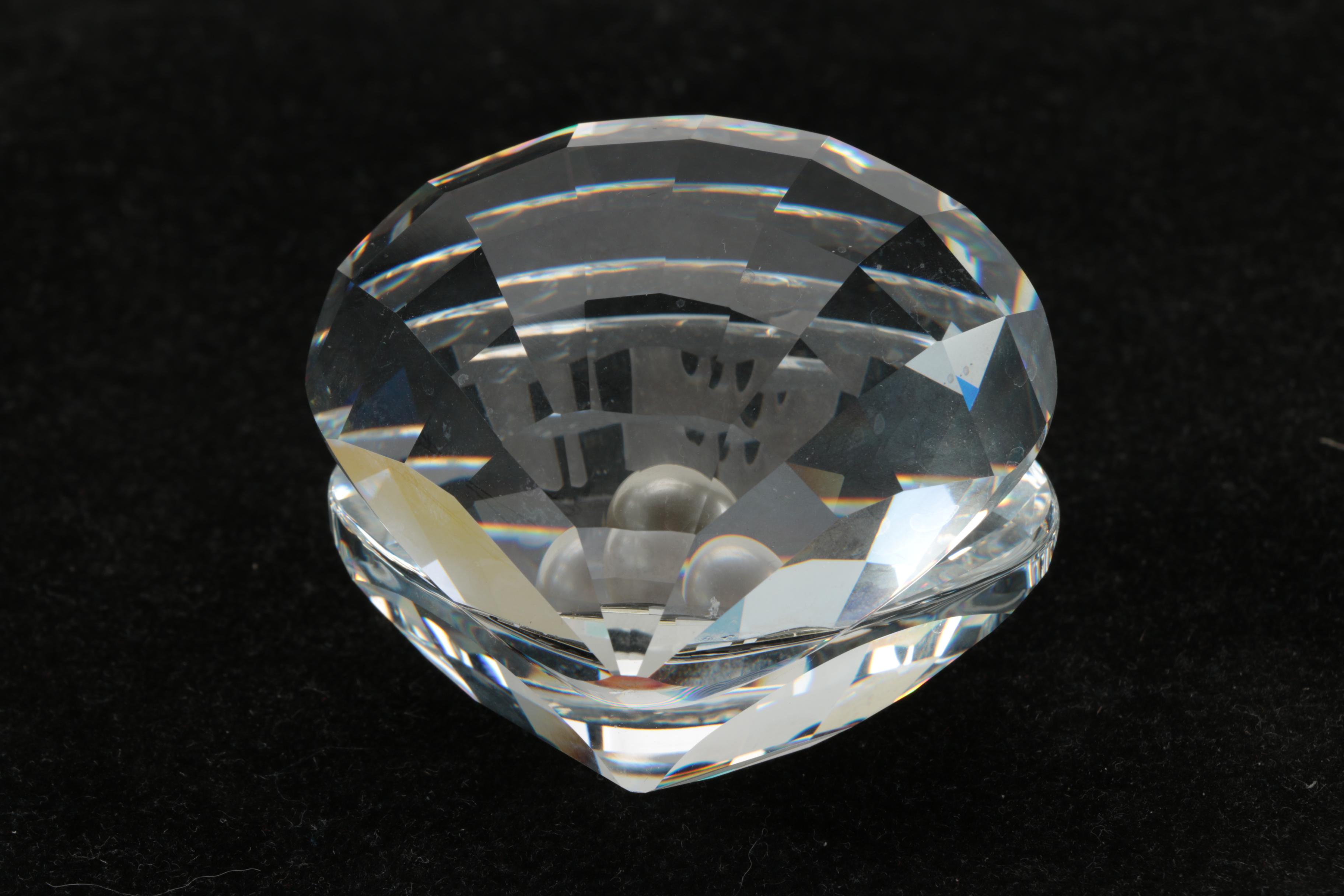 Pair of Swarovski Crystal Figurines