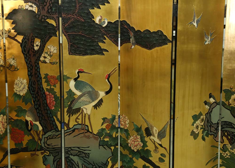 Chinese Lacquered Room Divider