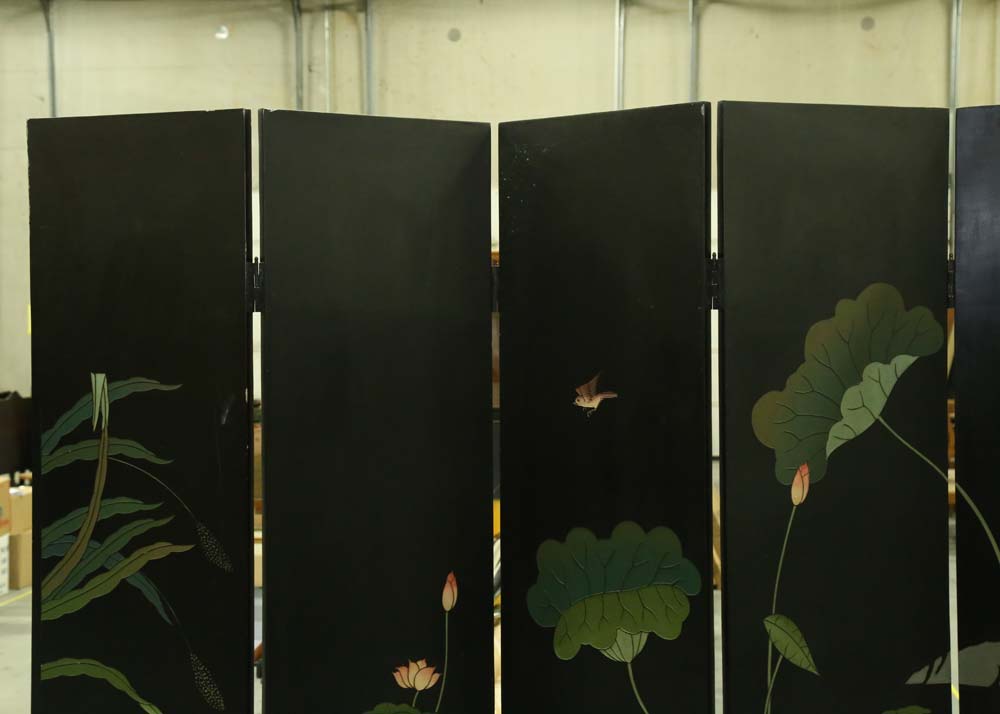 Chinese Lacquered Room Divider