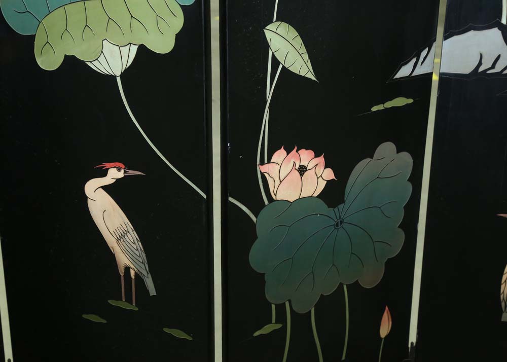 Chinese Lacquered Room Divider