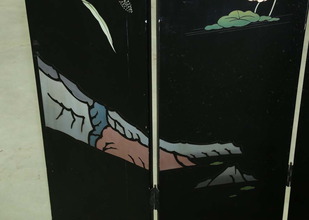 Chinese Lacquered Room Divider