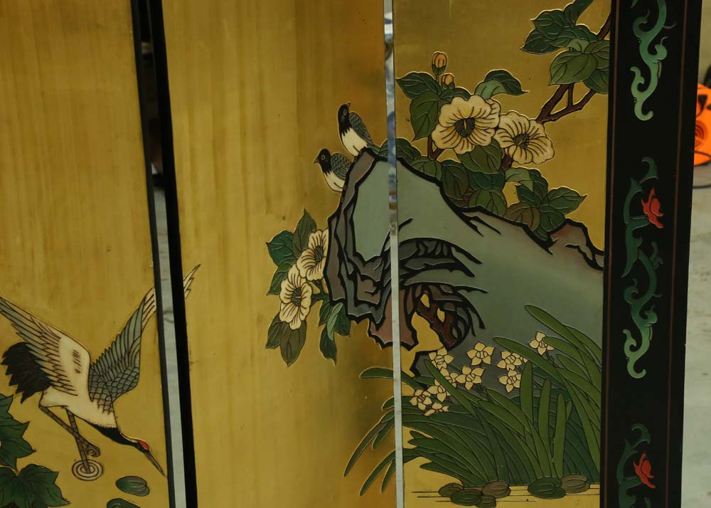 Chinese Lacquered Room Divider