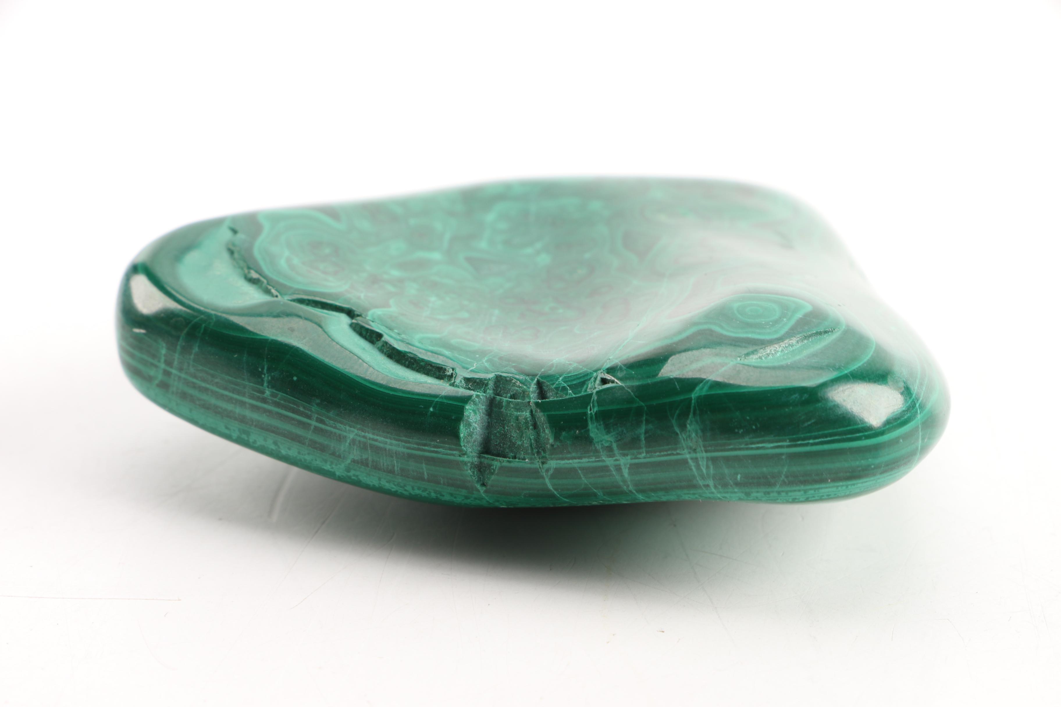 Malachite Specimen with Stand