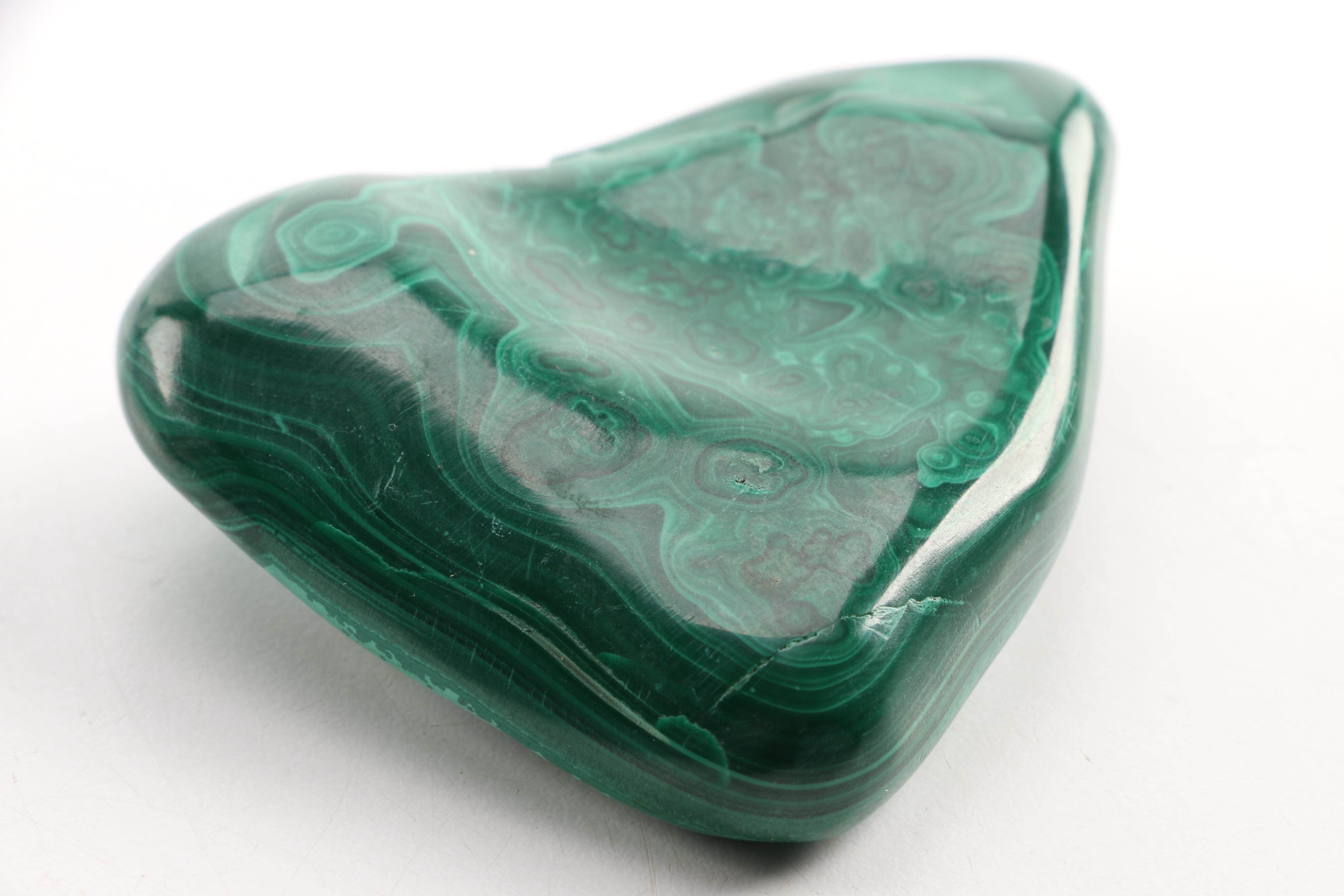 Malachite Specimen with Stand