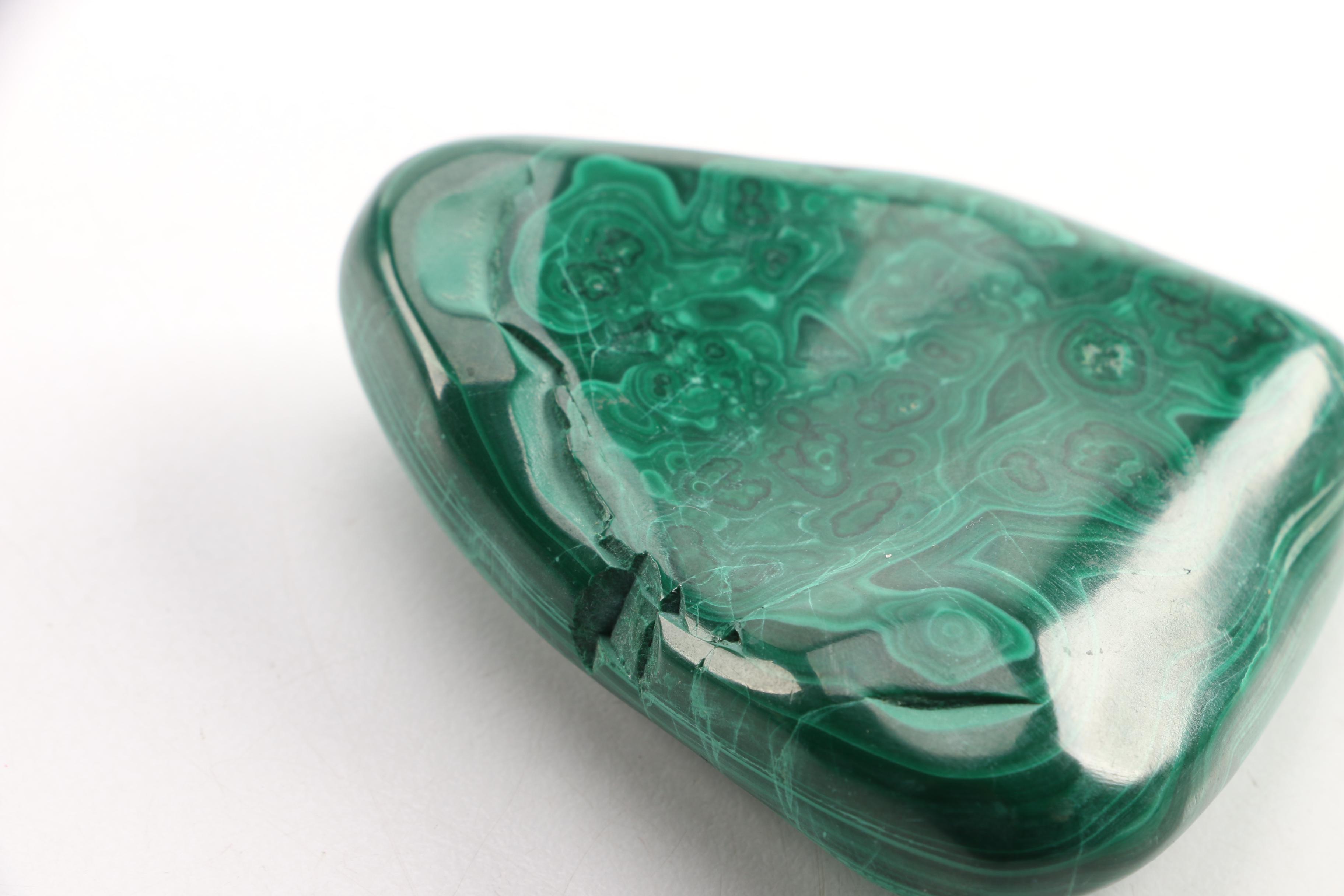 Malachite Specimen with Stand