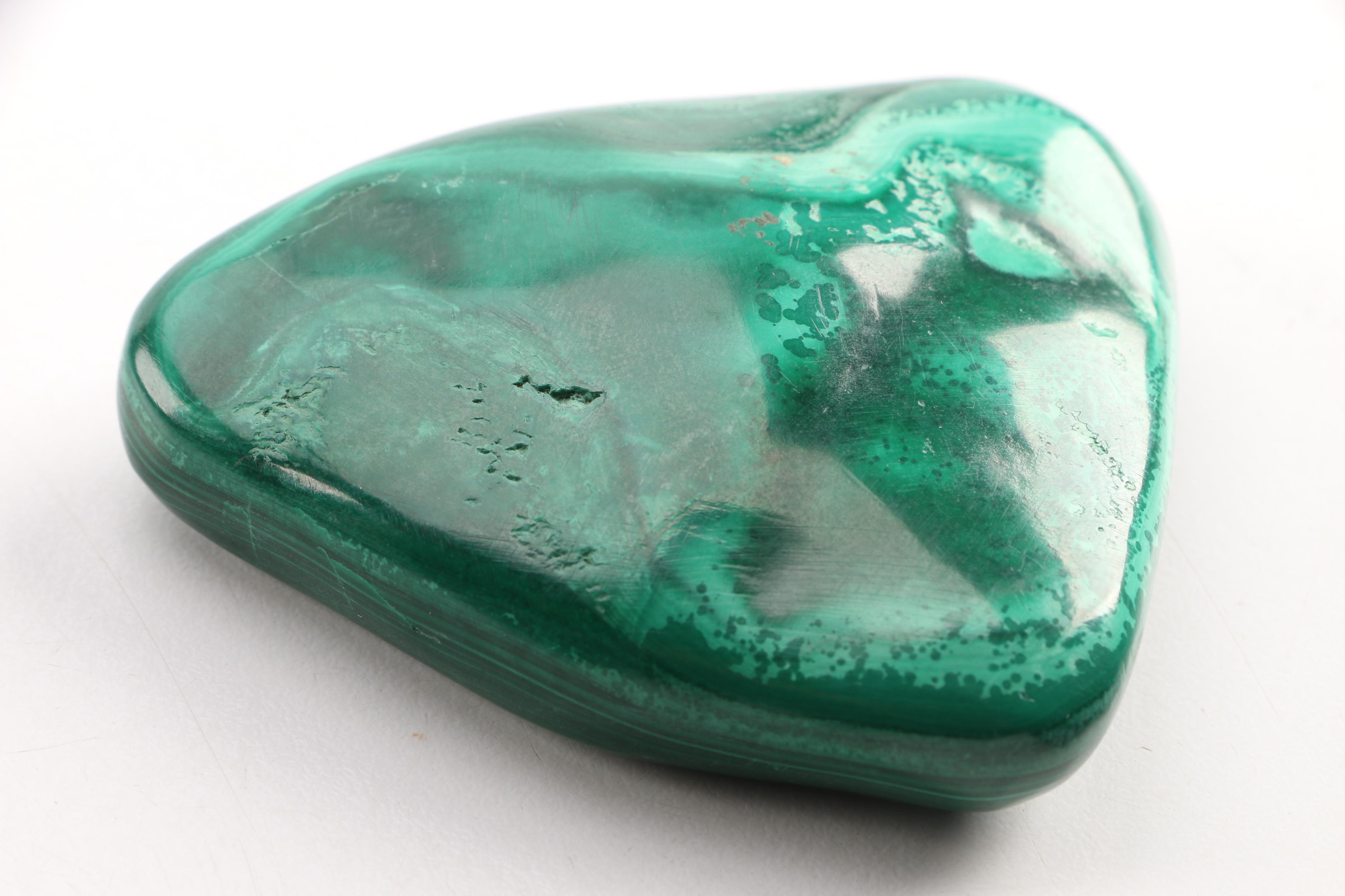 Malachite Specimen with Stand