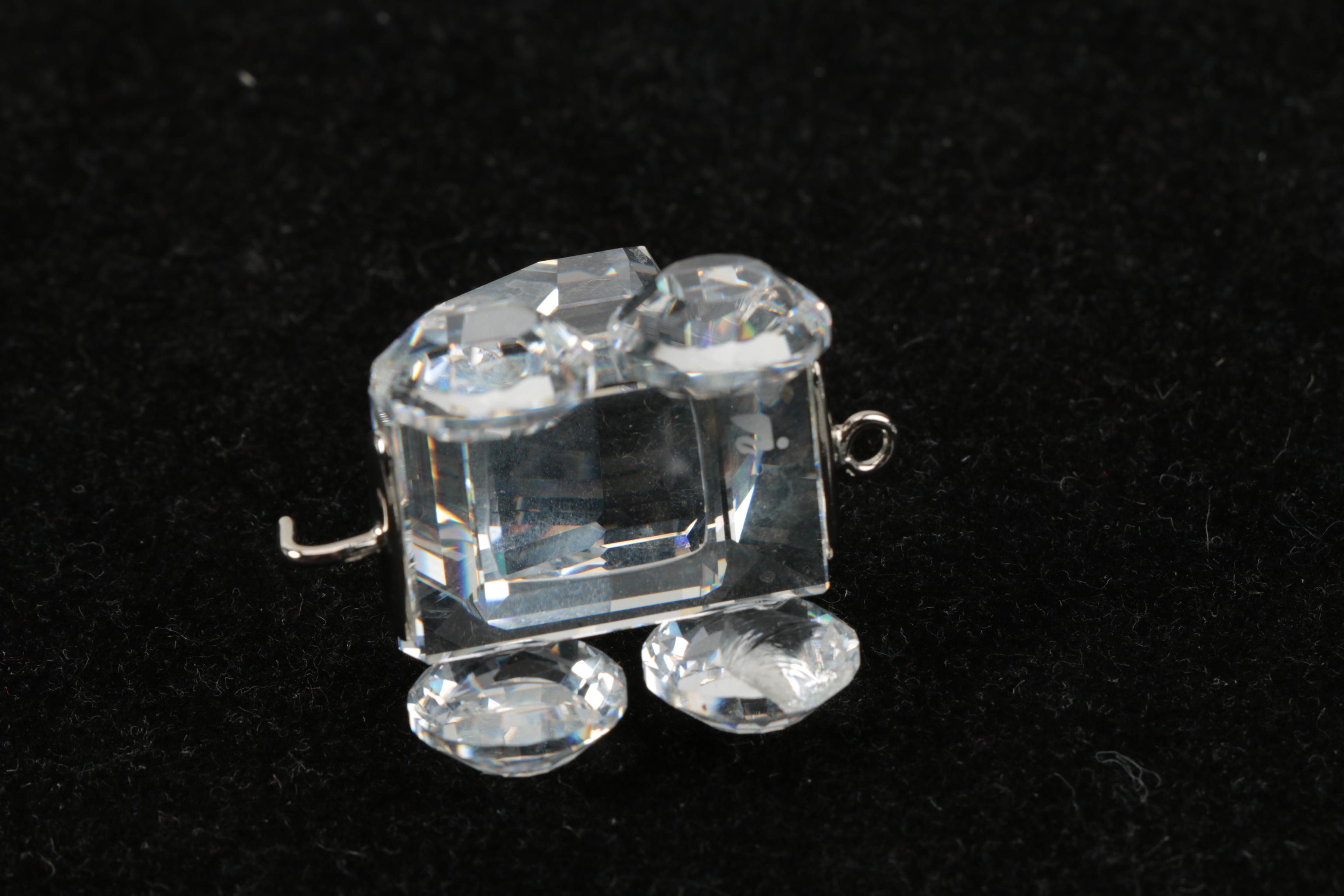 Seven-Piece Swarovski Crystal Train Figurine Set