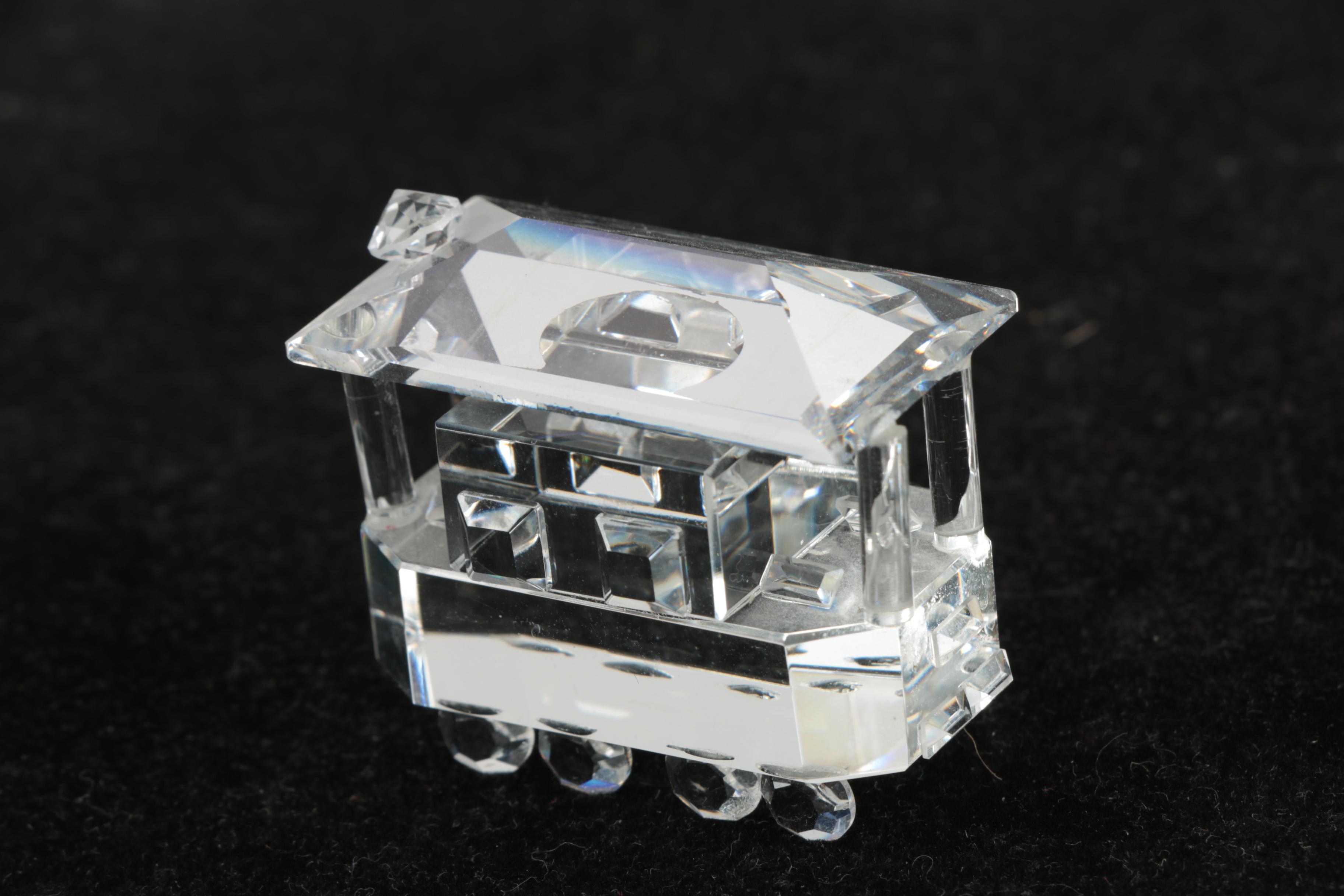Seven-Piece Swarovski Crystal Train Figurine Set