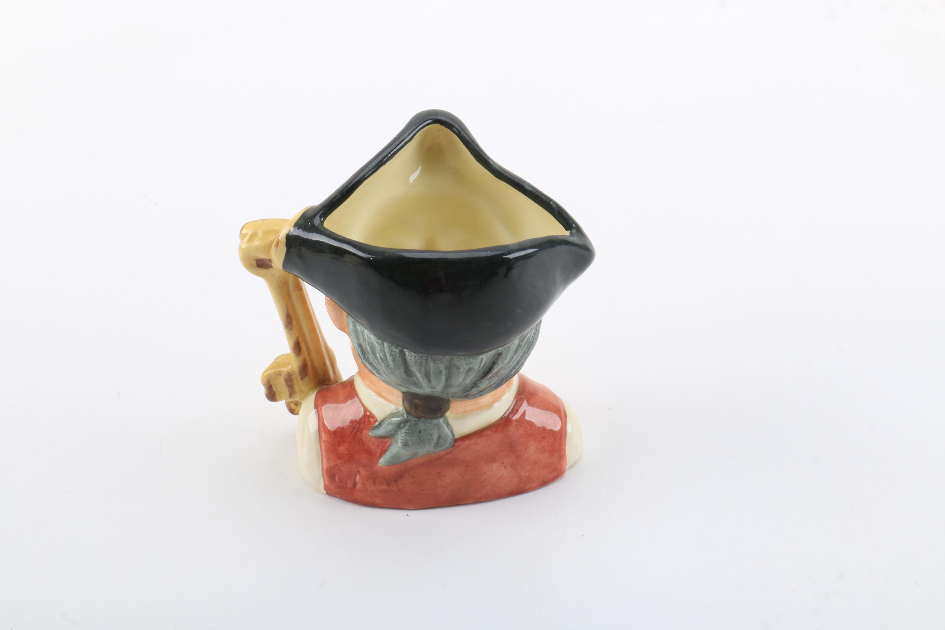 Vintage Royal Doulton Ceramic Toby Character "Gaster" Jug