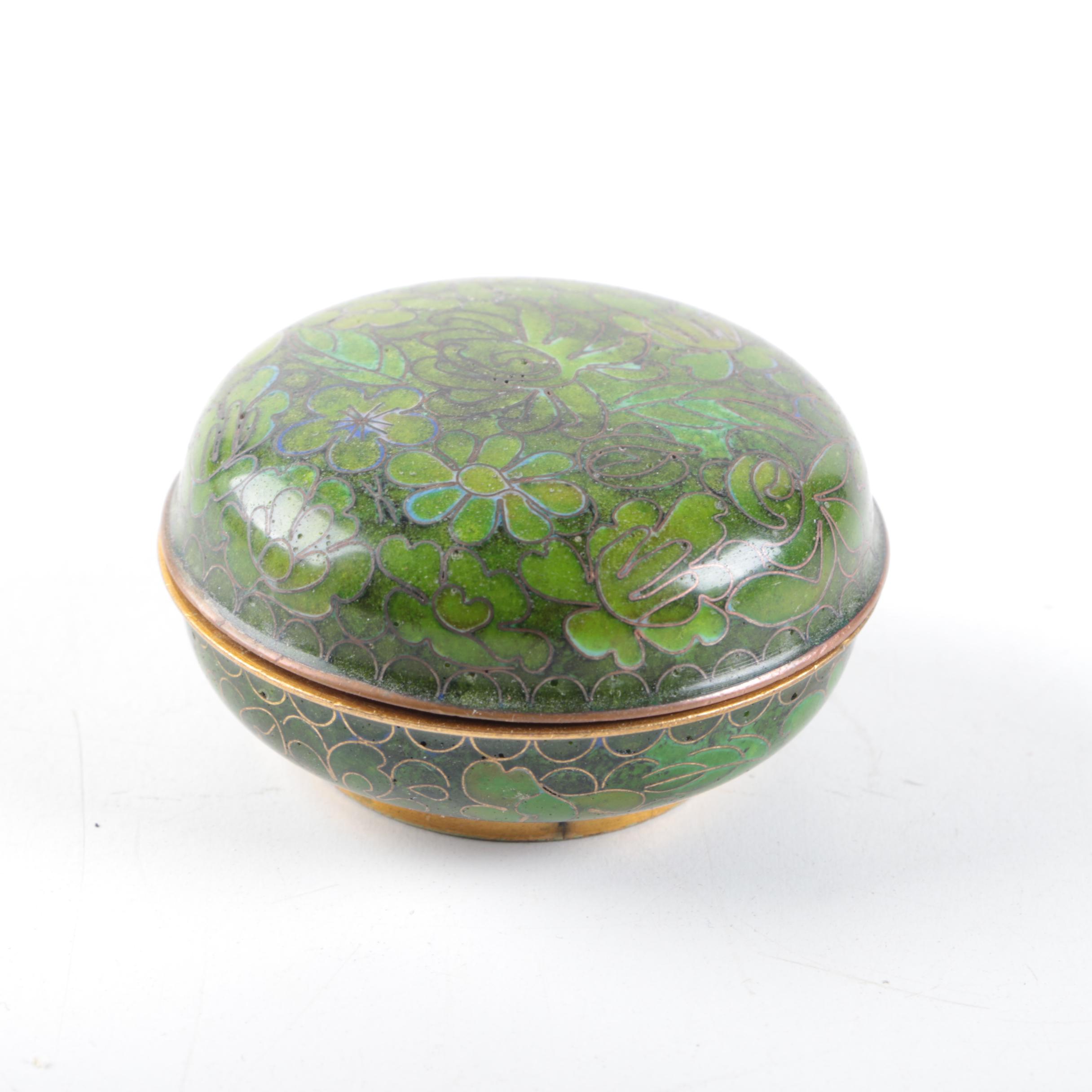 Venetian Glass and Chinese Cloisonné Trinket Dishes