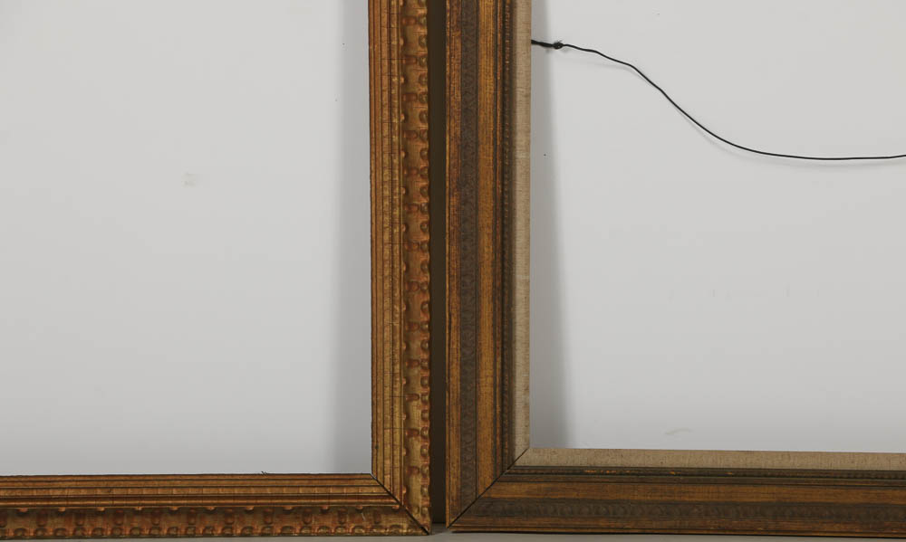 Three Gold-Toned Wooden Frames