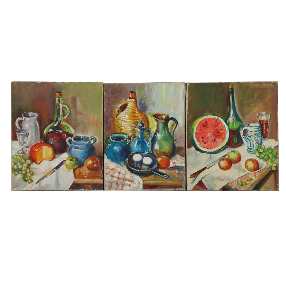 Three Oil Paintings