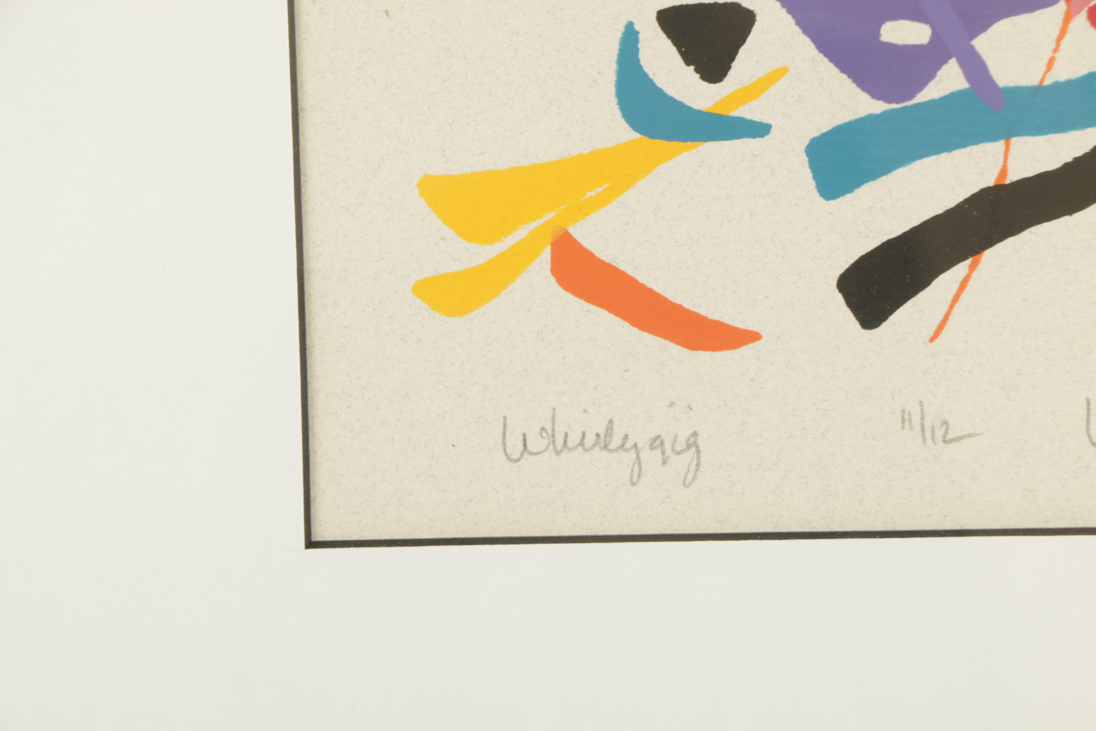 Liz Conces Allen Limited Edition Serigraph "Whirlygig"