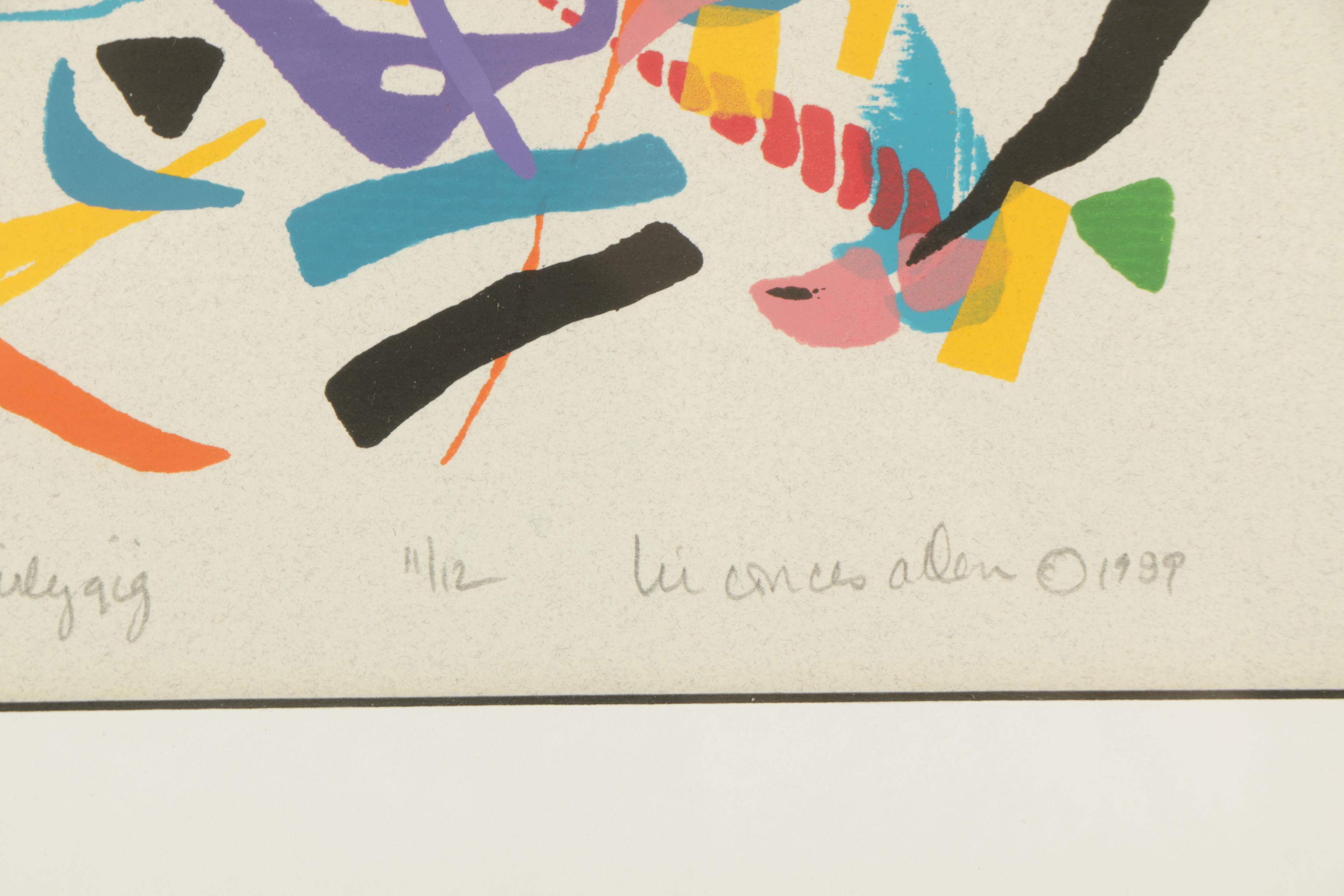 Liz Conces Allen Limited Edition Serigraph "Whirlygig"