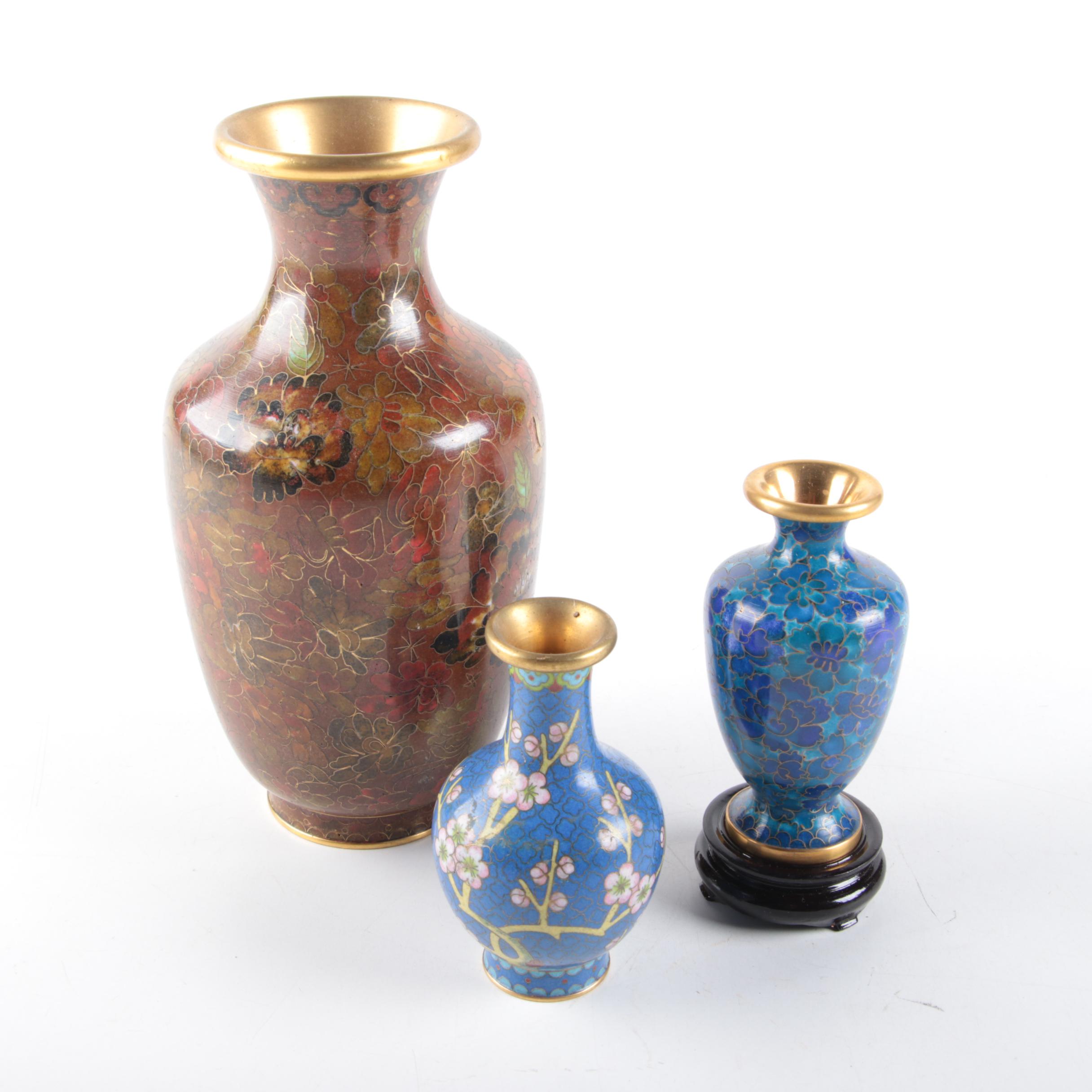 Chinese Cloisonné Vases