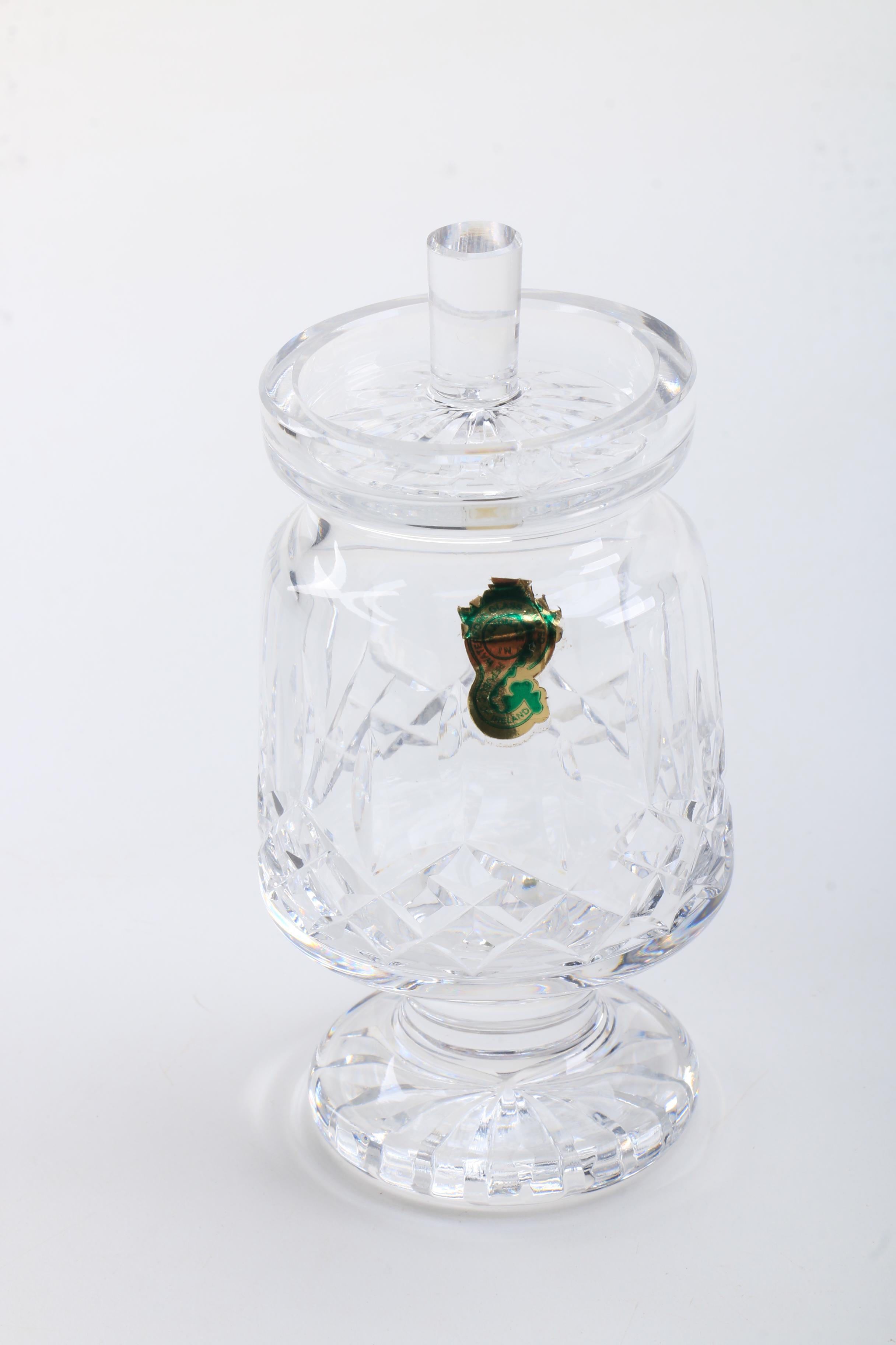 Waterford Crystal Covered Condiment Jars