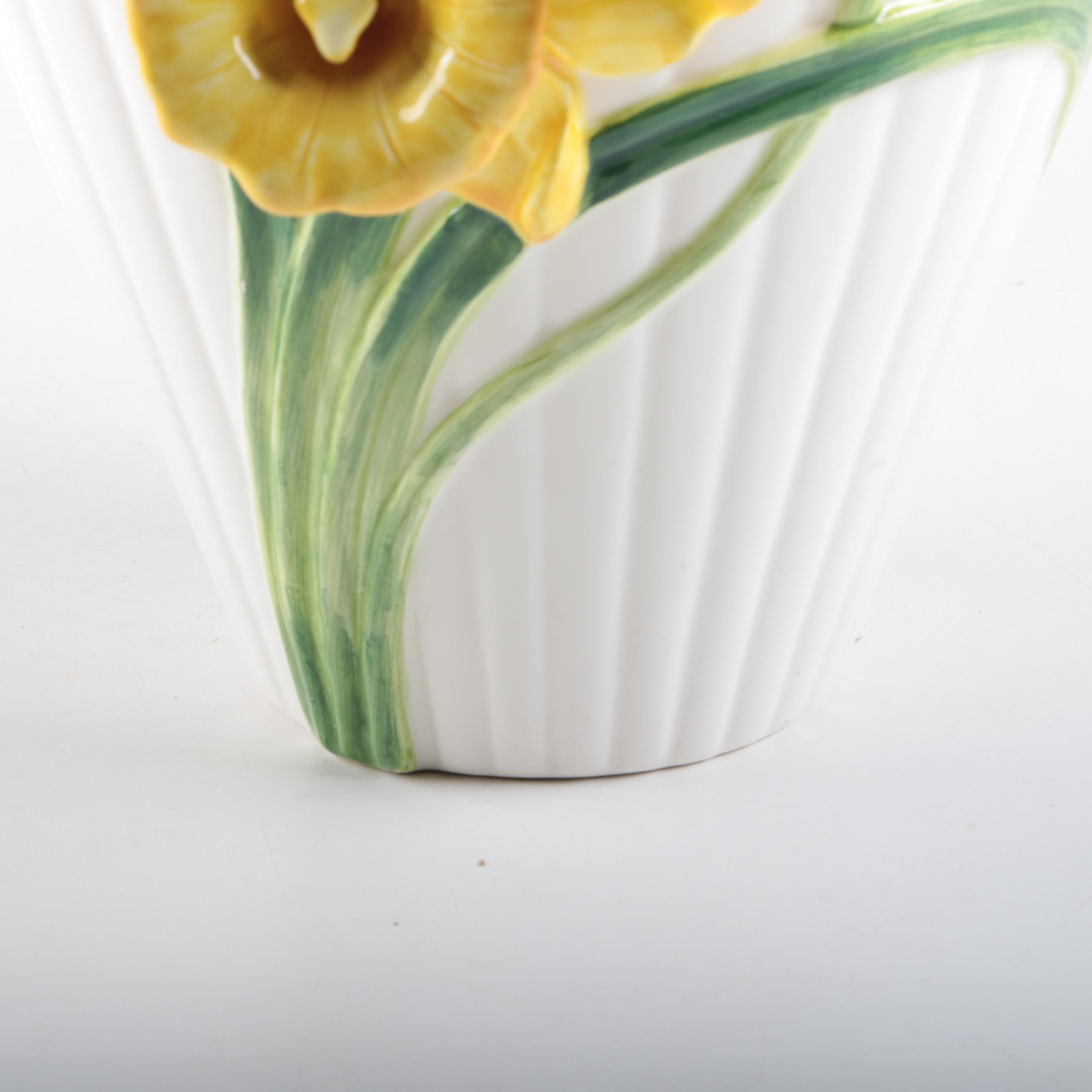 Floral Motif Ceramic Vases