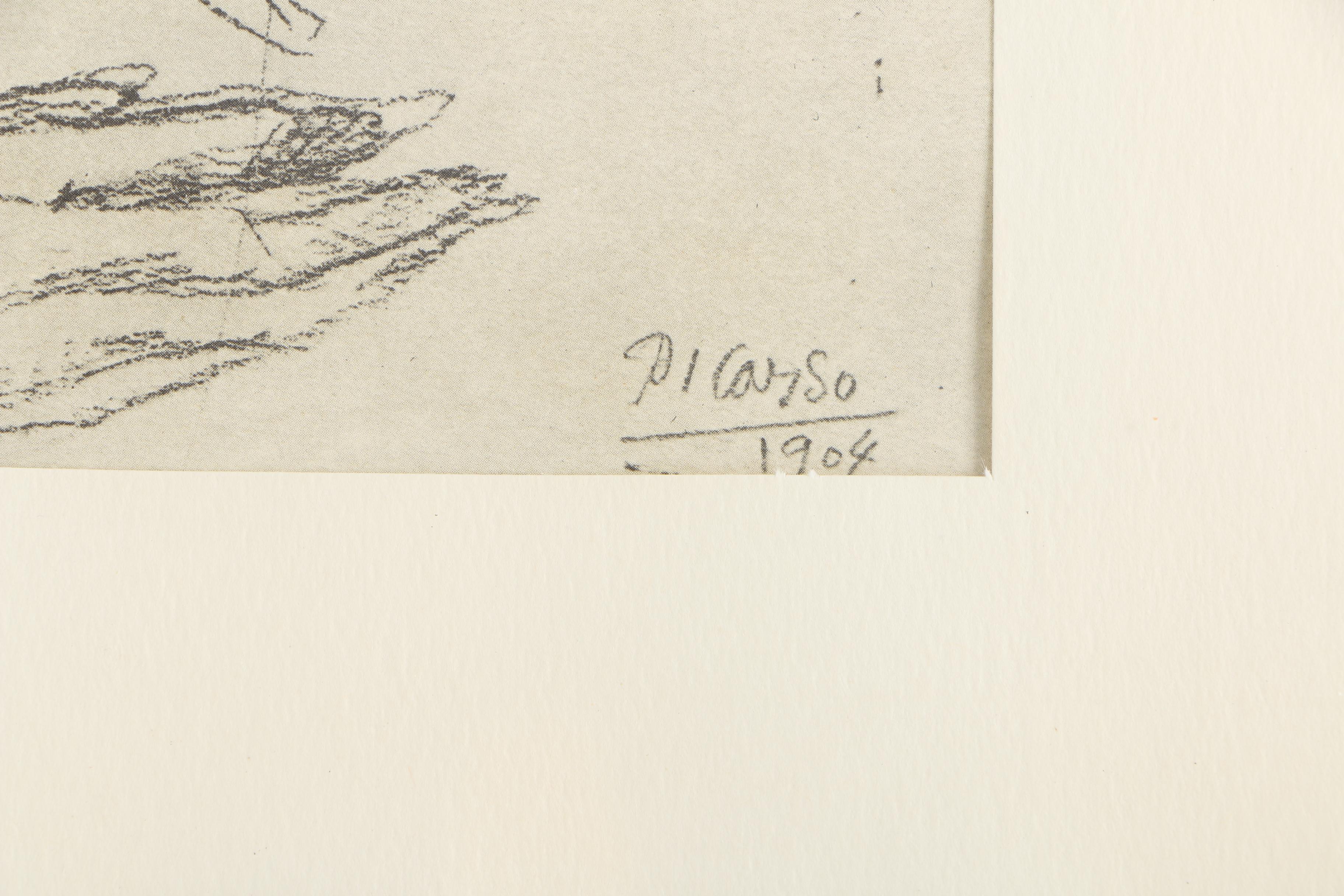 Halftone Print After Pablo Picasso "Mother and Child"