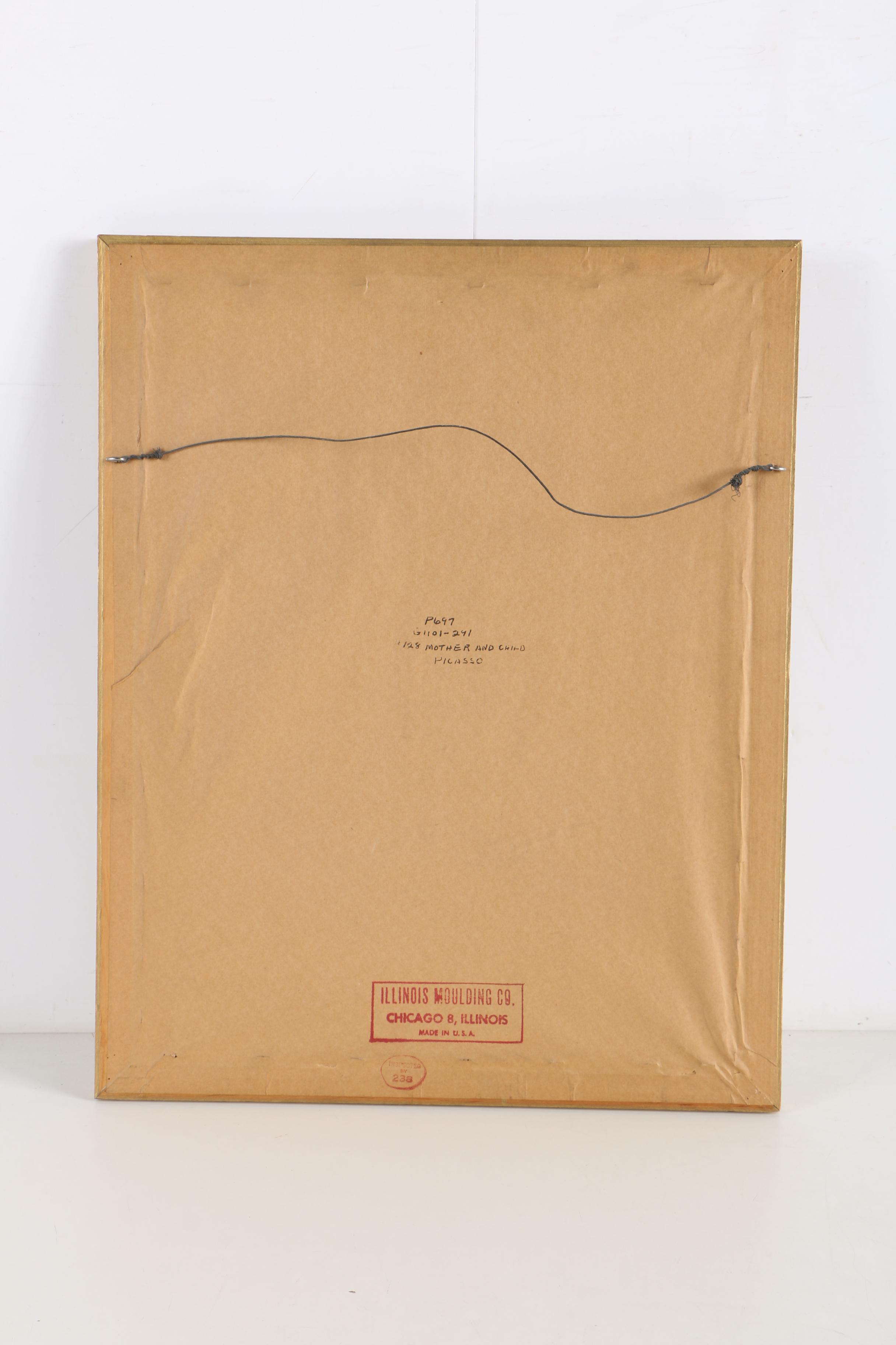 Halftone Print After Pablo Picasso "Mother and Child"