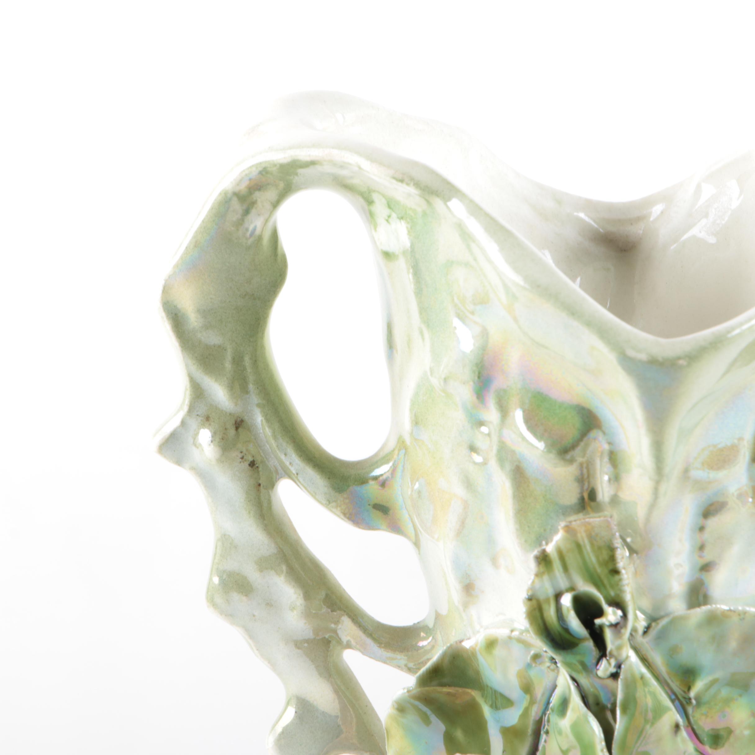 Floral Motif Ceramic Vases