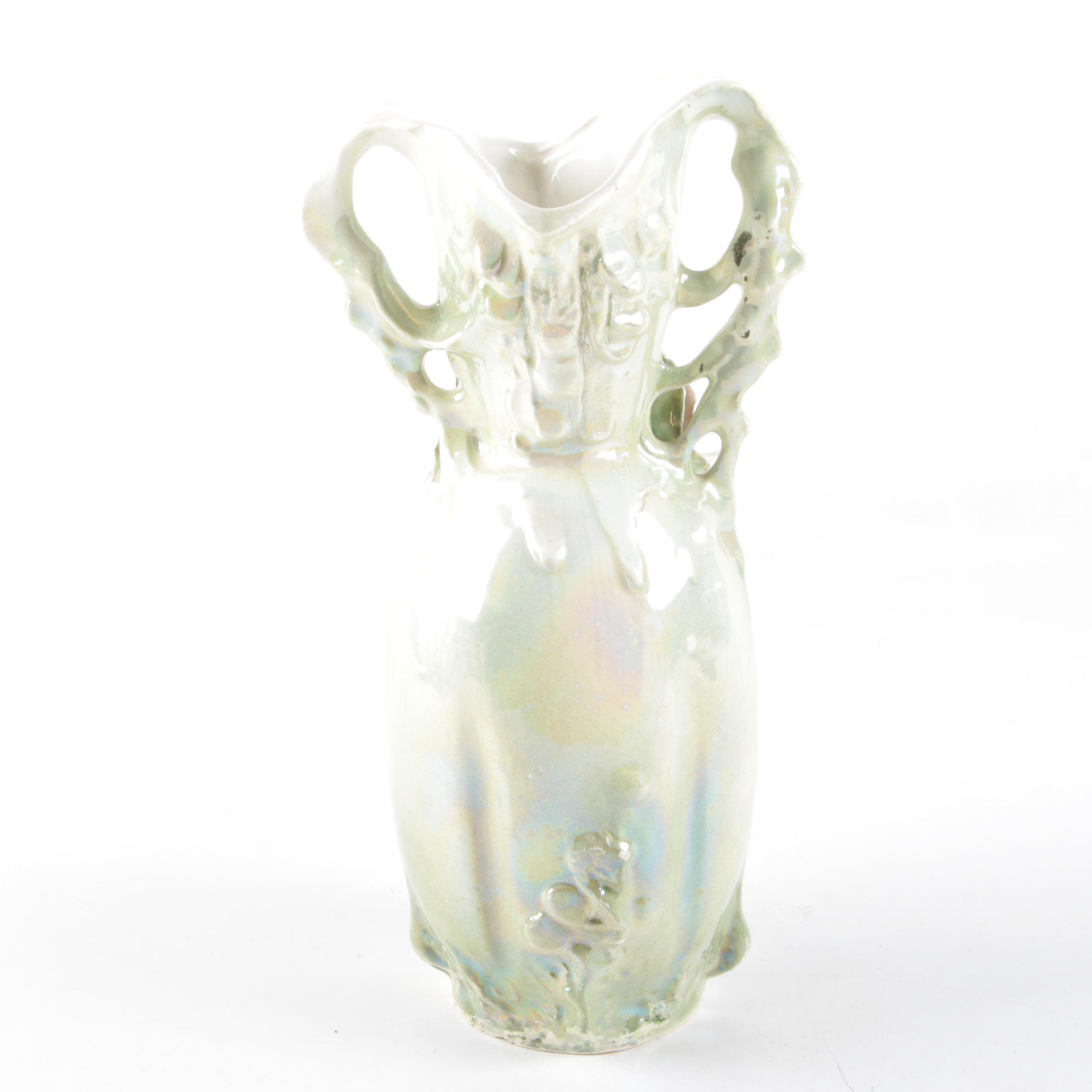 Floral Motif Ceramic Vases