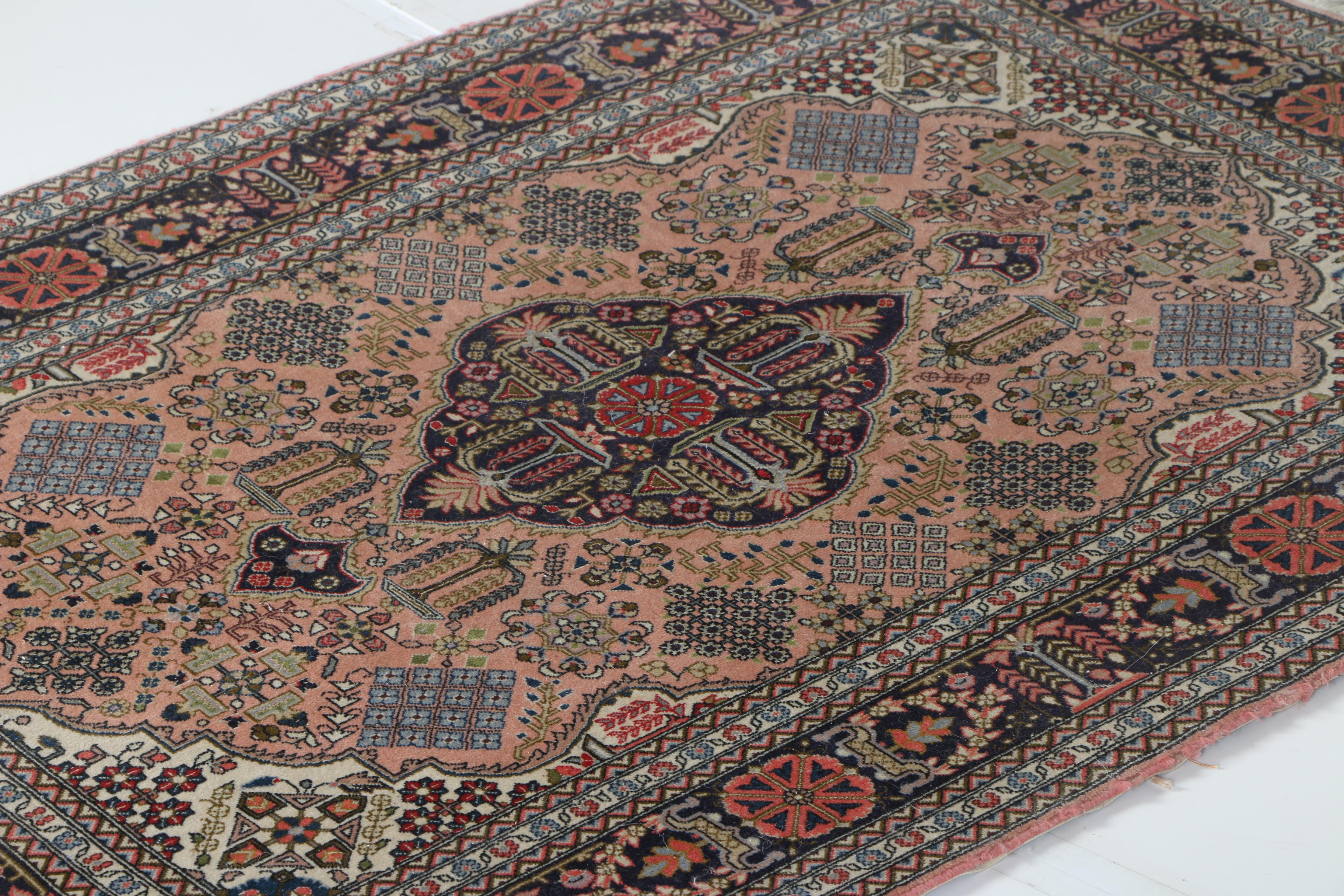 Hand-Knotted Persian Bakhtiari Area Rug
