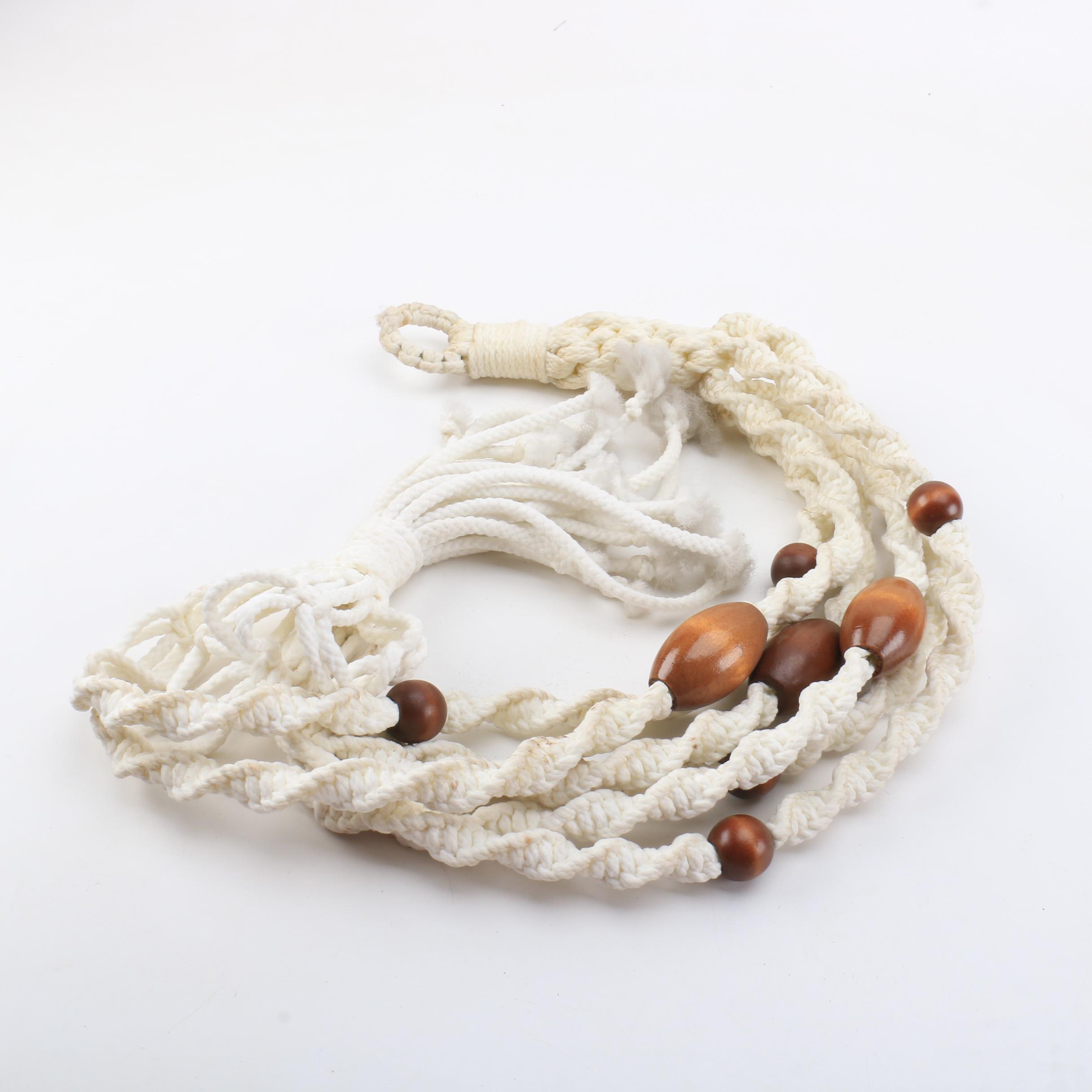 Beaded Macramé Plant Hanger