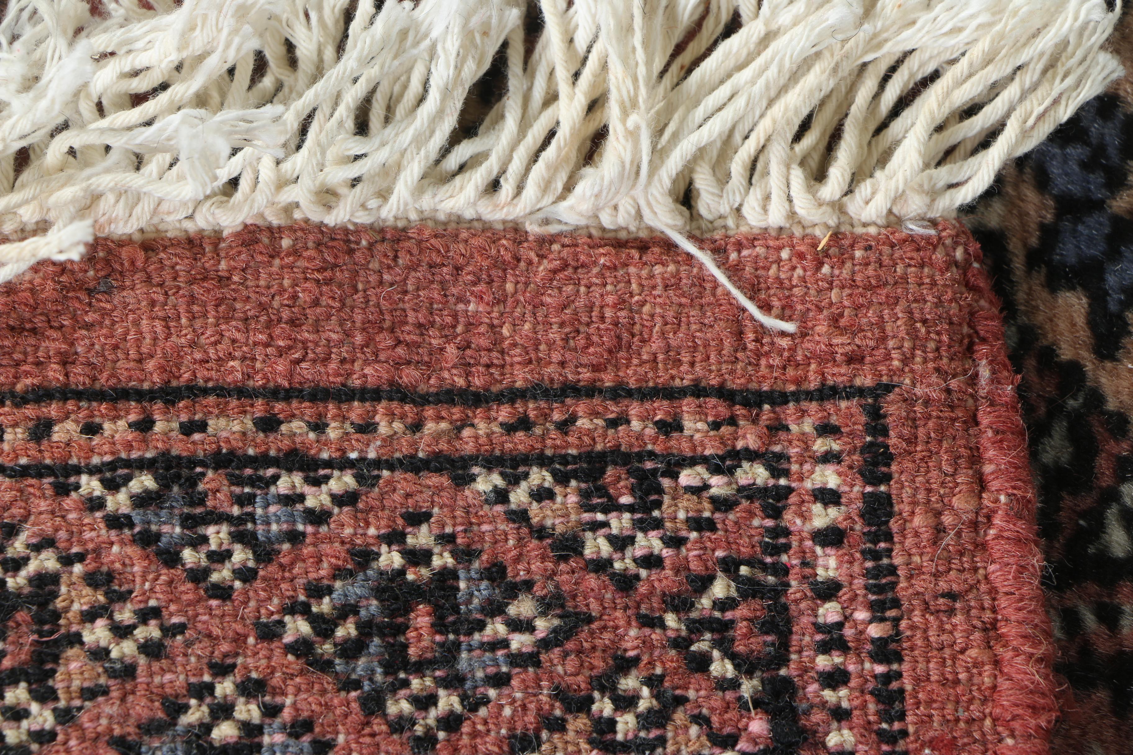 Pair of Hand-Knotted Tekke Bokhara Wool Accent Rugs