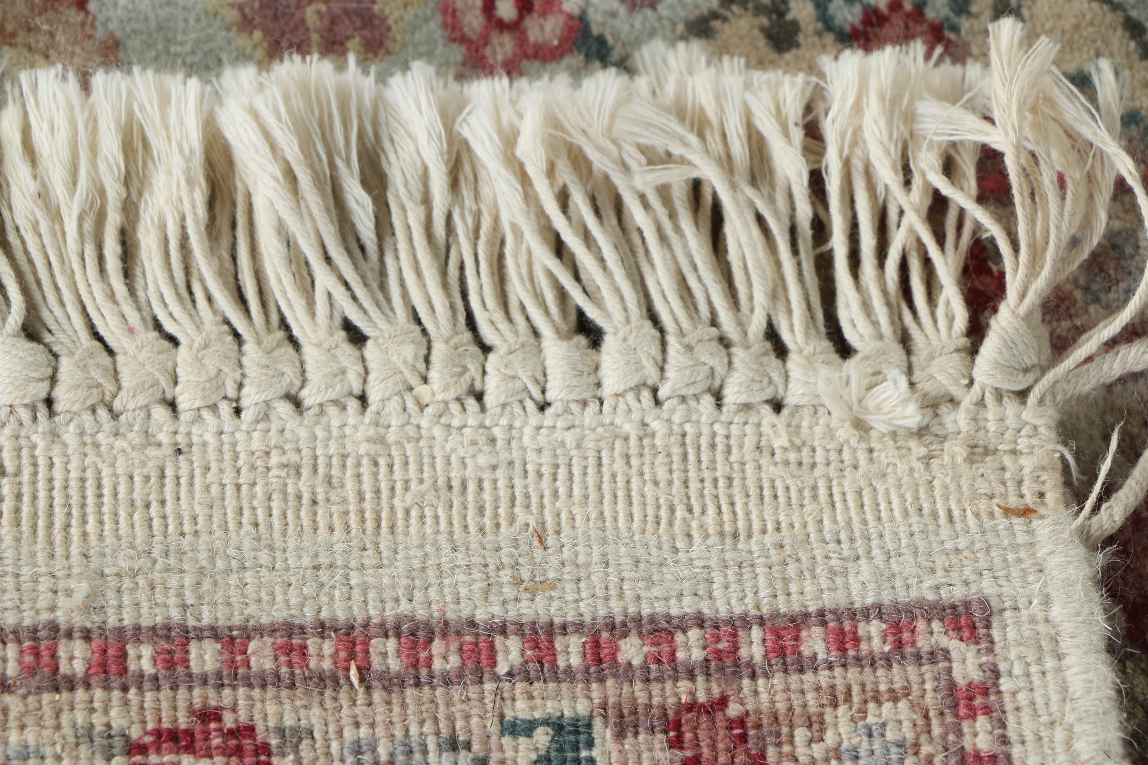 Finely Hand-Knotted Kerman-Style Accent Rug