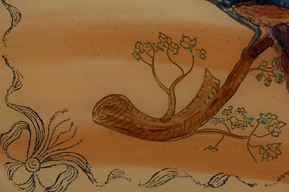 Gouache Painting Serving Tray