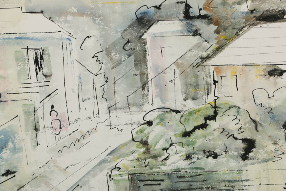 Alfred Birdsey Watercolor Painting