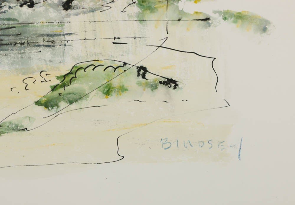 Alfred Birdsey Watercolor Painting