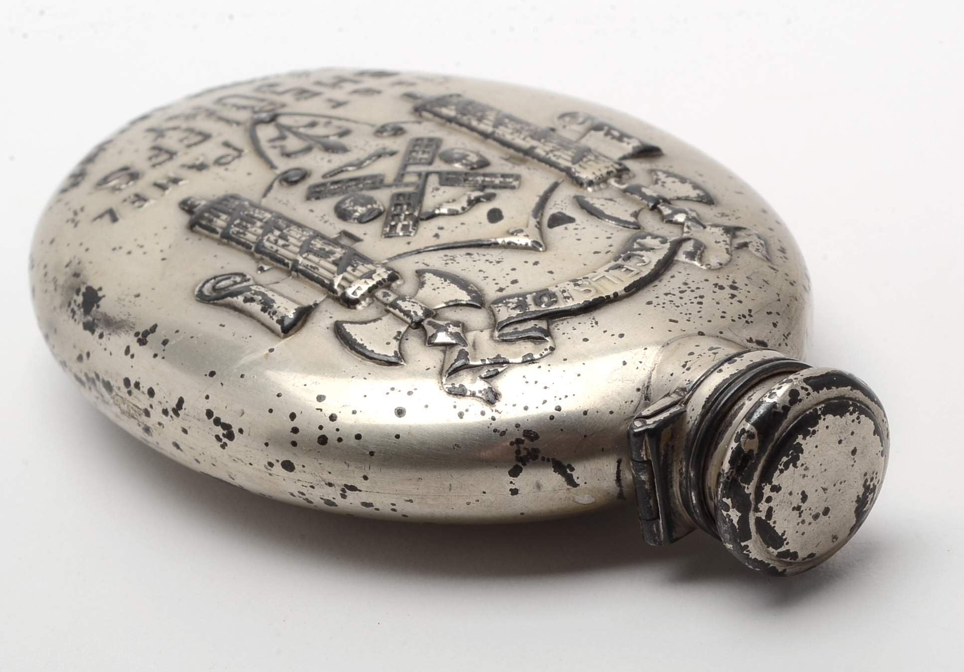 Late 19th Century Gorham Sterling Silver "First Panel Sheriffs Jury" Flask