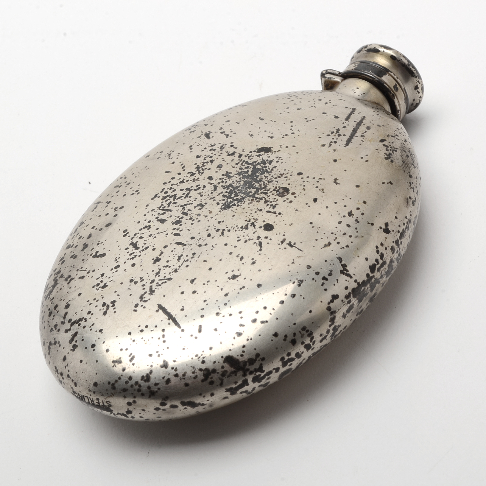 Late 19th Century Gorham Sterling Silver "First Panel Sheriffs Jury" Flask