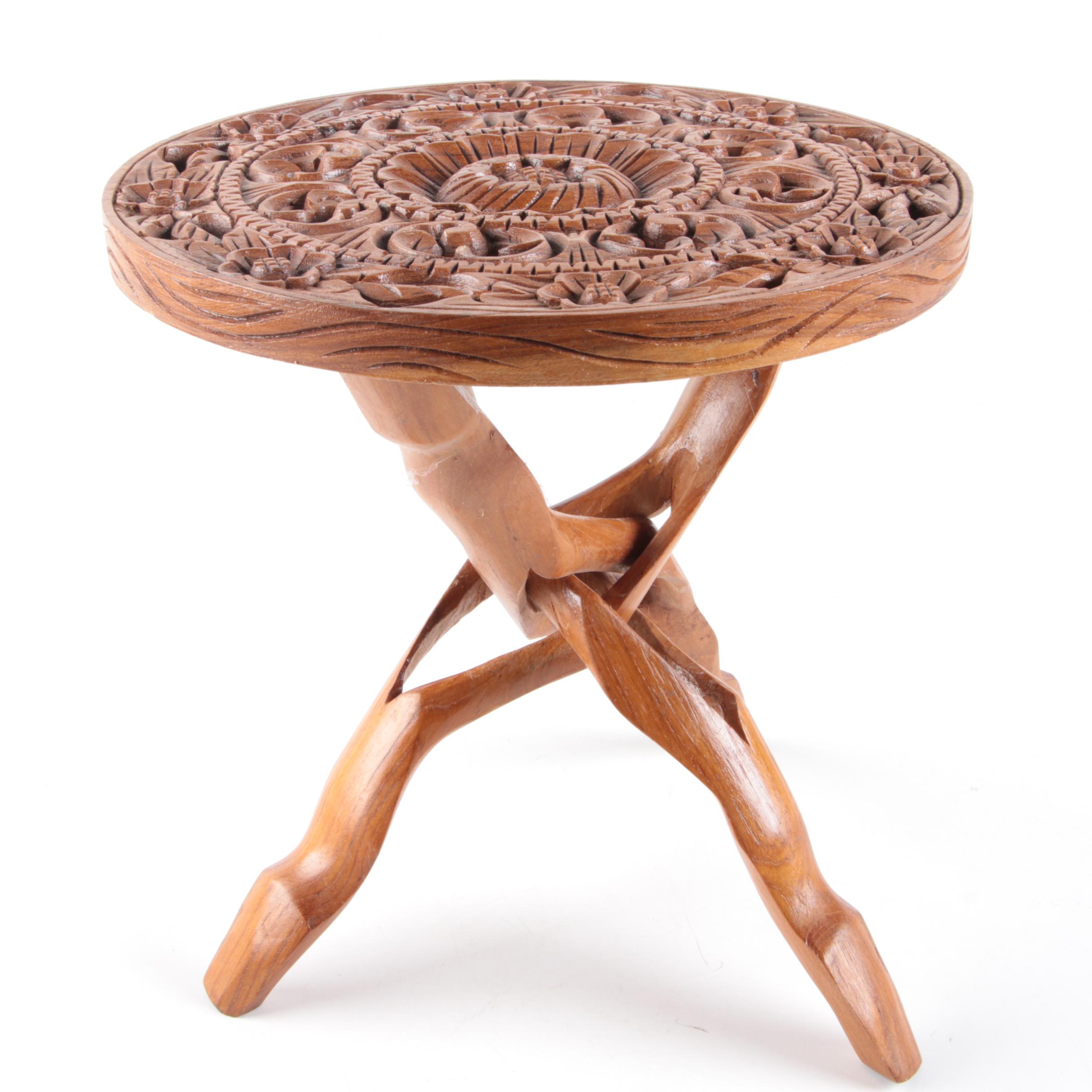 Vintage Teak Accent Table