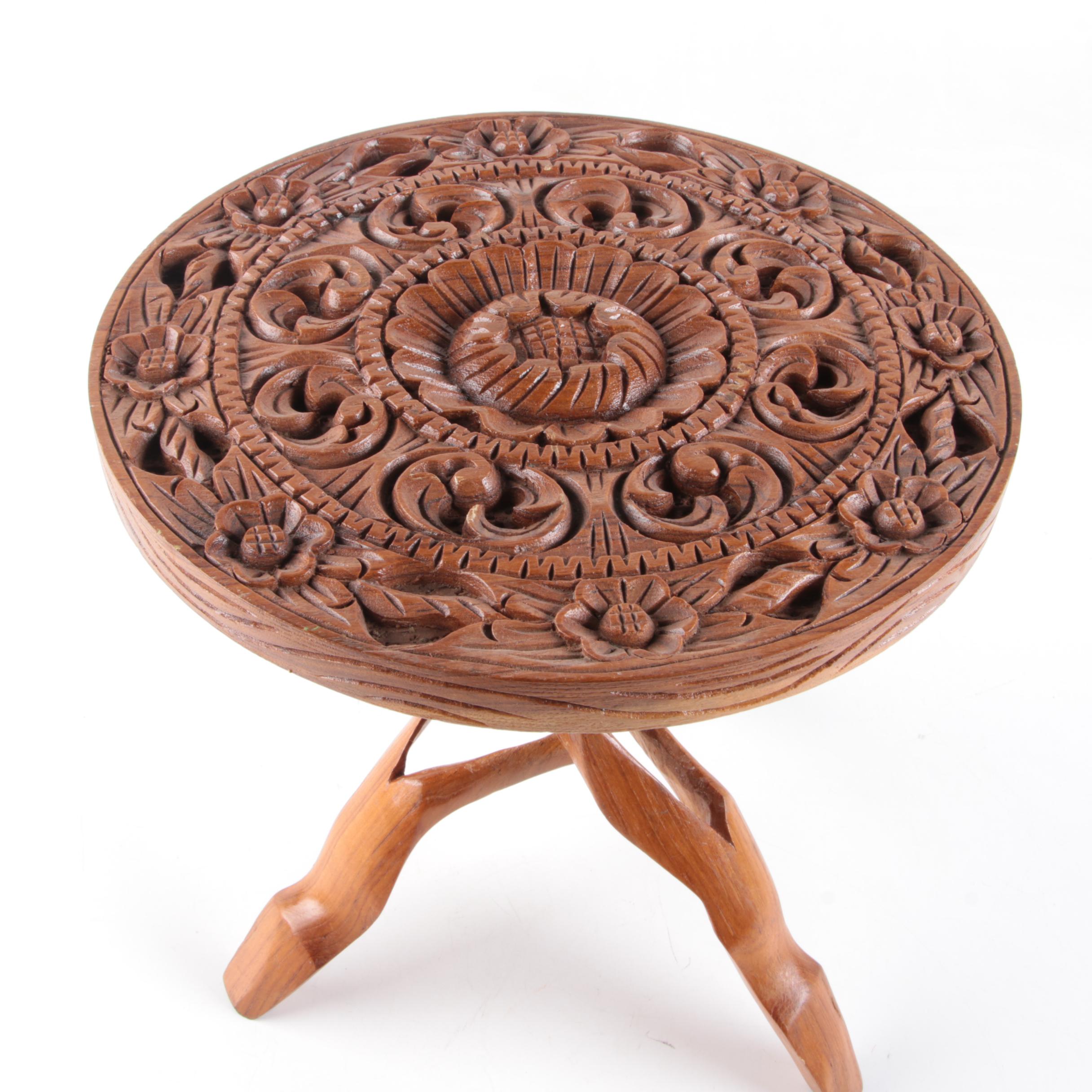 Vintage Teak Accent Table