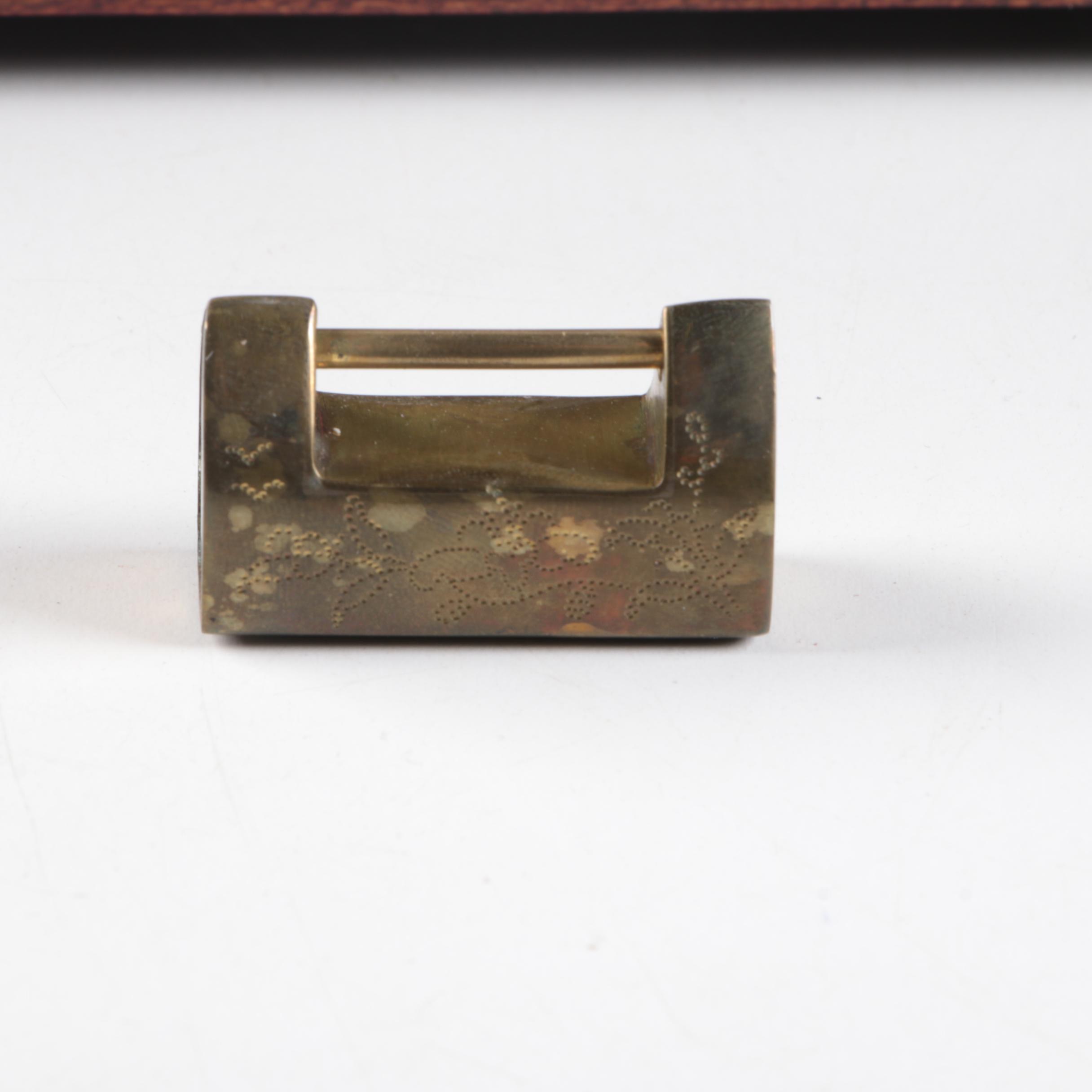 Shanghai Wood And Brass Jewelry Box