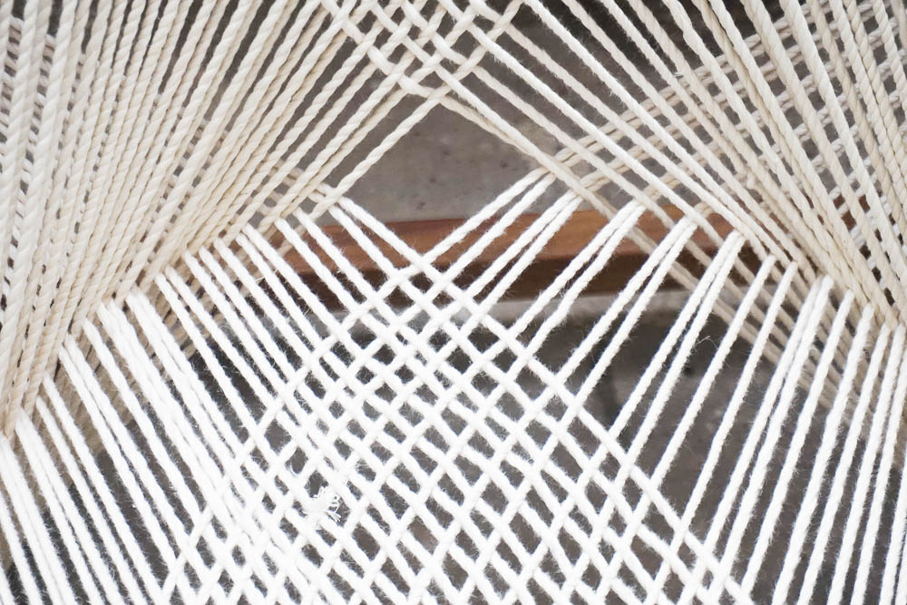 Danish Modern String Chair and Ottoman