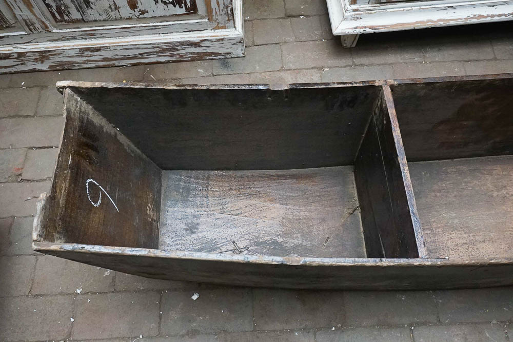 Boat Shaped Wooden Planter