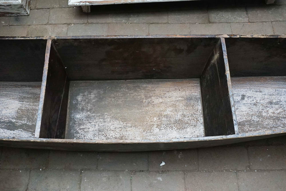 Boat Shaped Wooden Planter