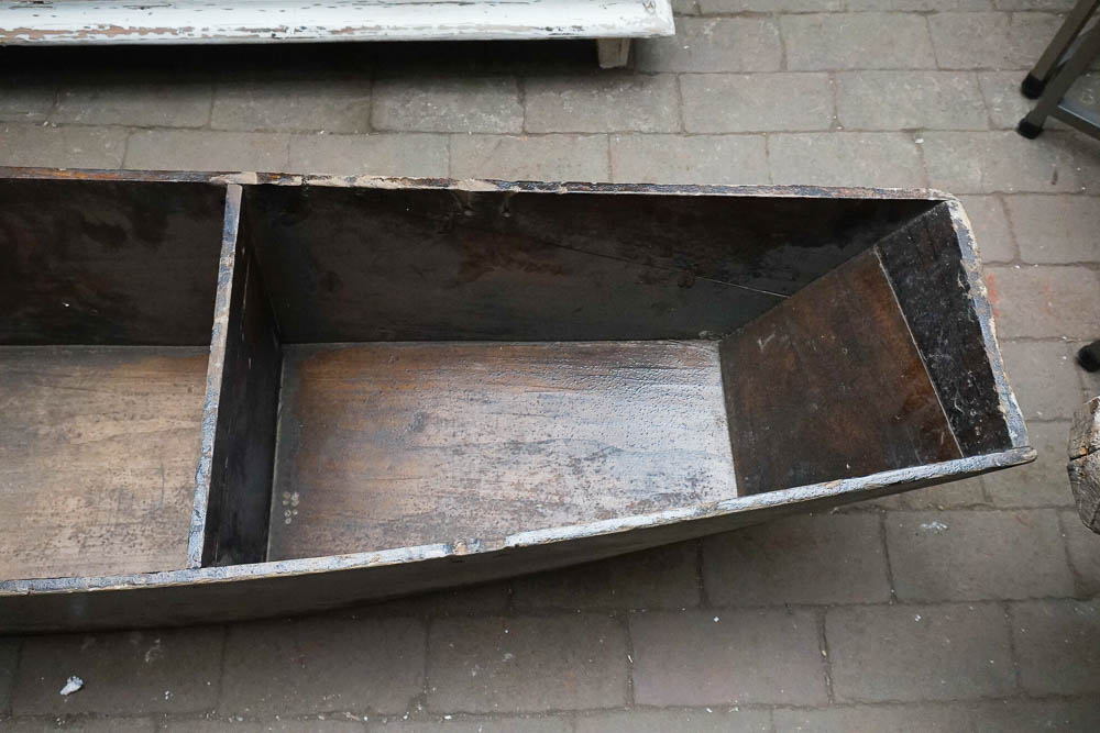 Boat Shaped Wooden Planter