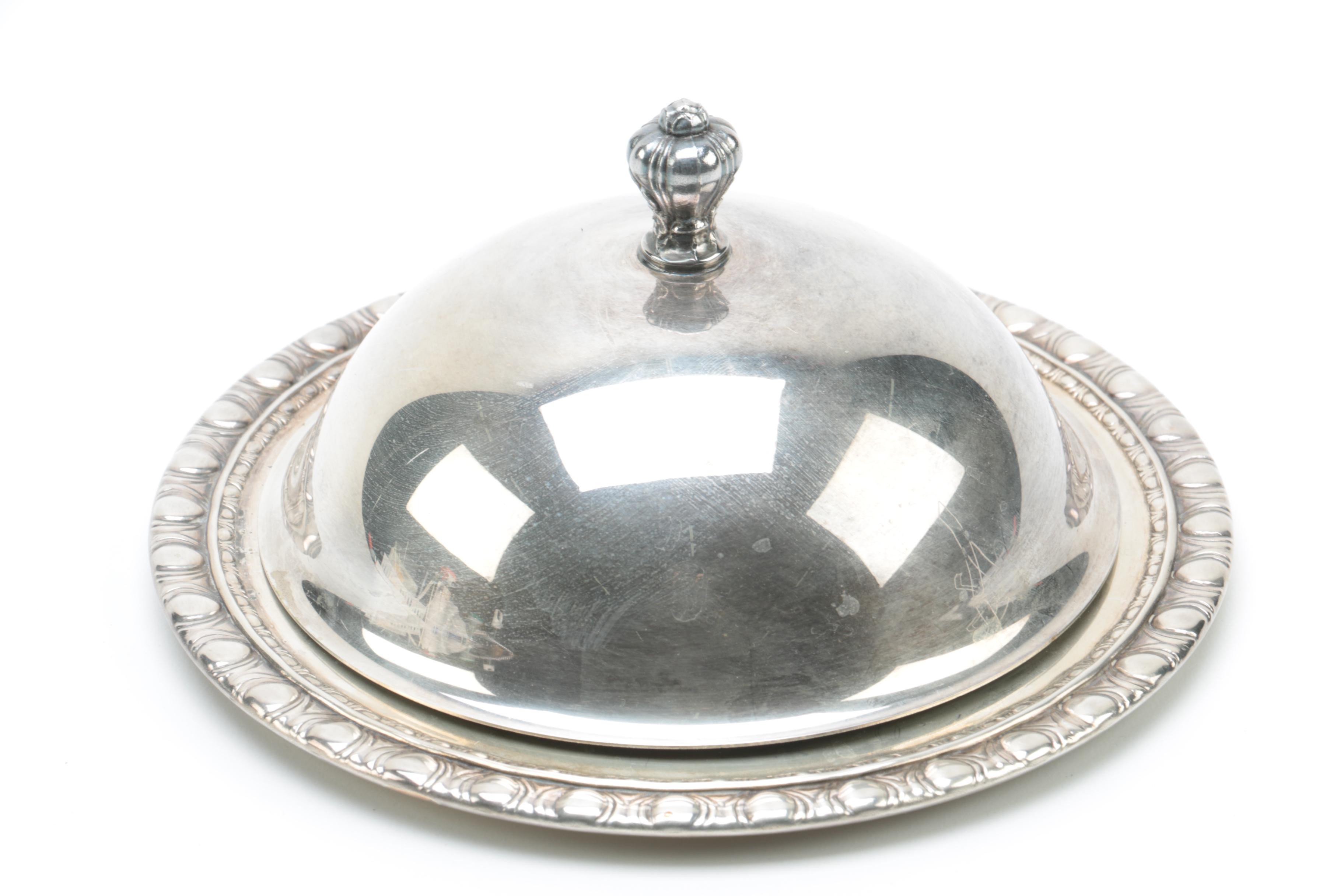 Wm. A. Rogers "Meadowbrook" Silver Plate Sandwich Plates with Other Serveware