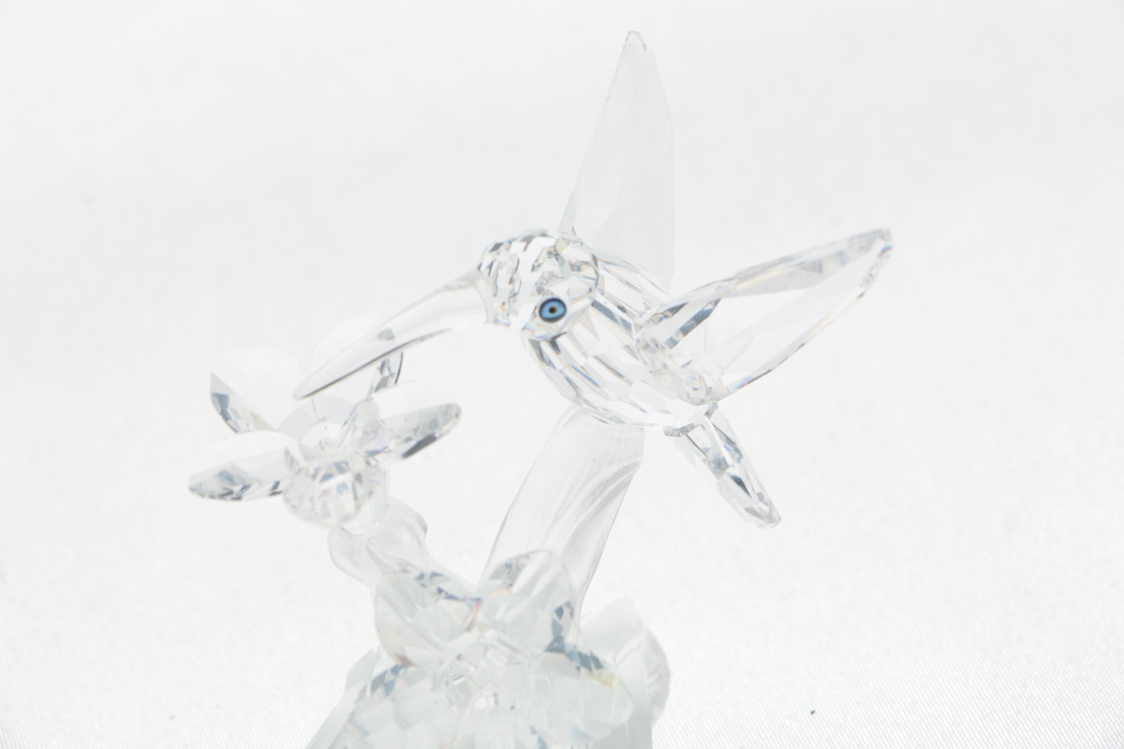 Swarovski "Silver Crystal" Hummingbird Crystal Figurine
