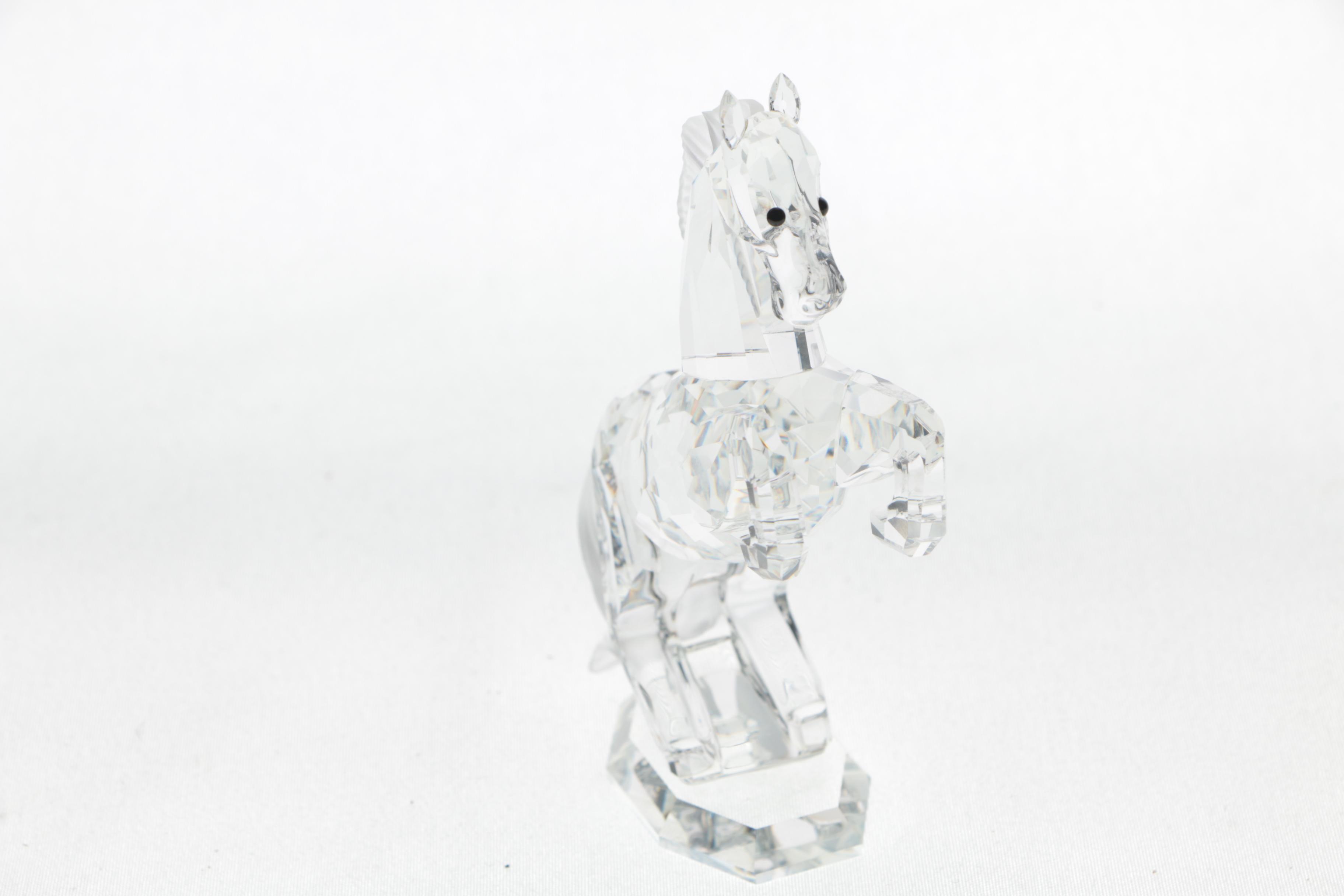 Swarovski "White Stallion" Rearing Horse Crystal Figurine