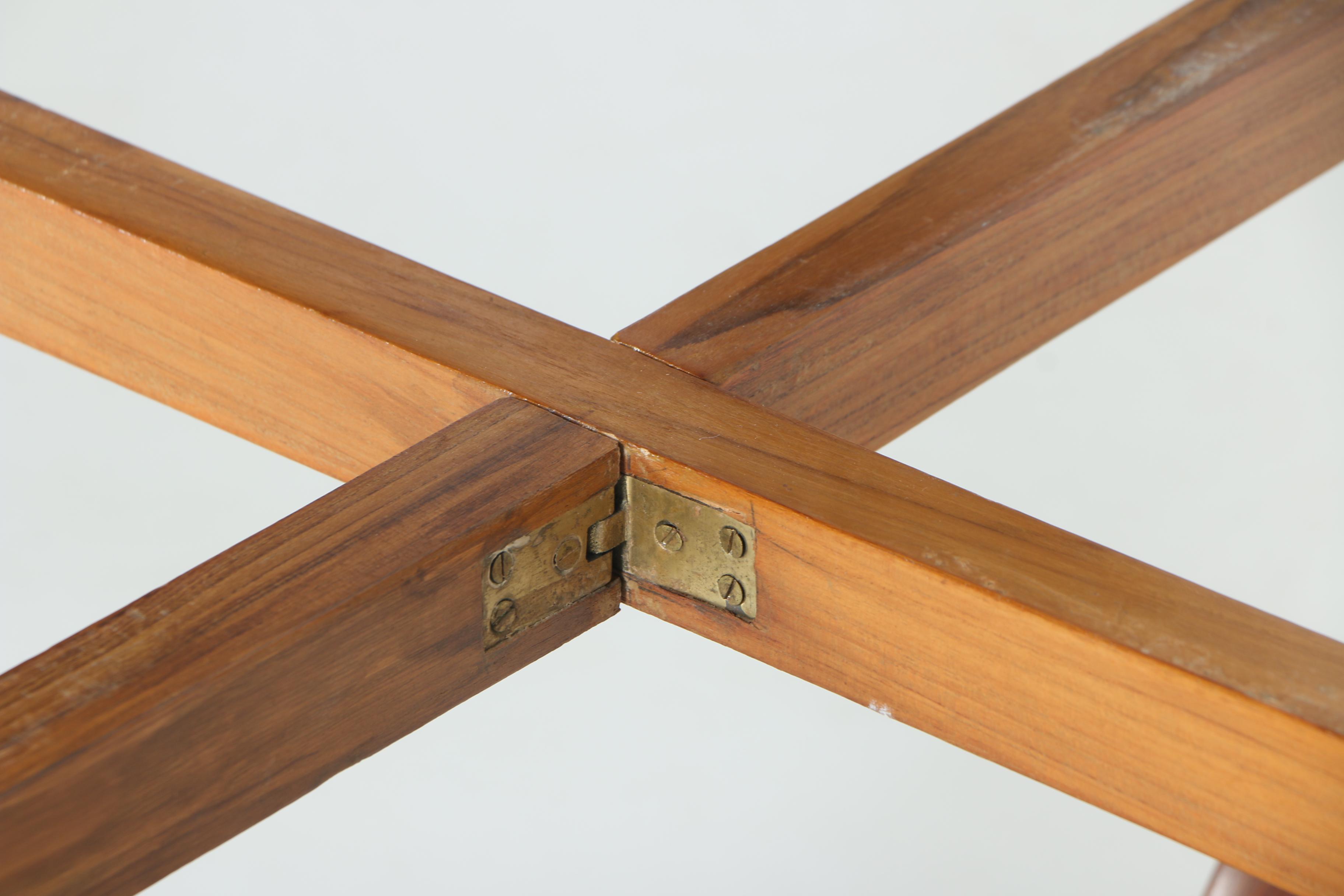 Vintage Mid Century Modern Brass Top Tray Table