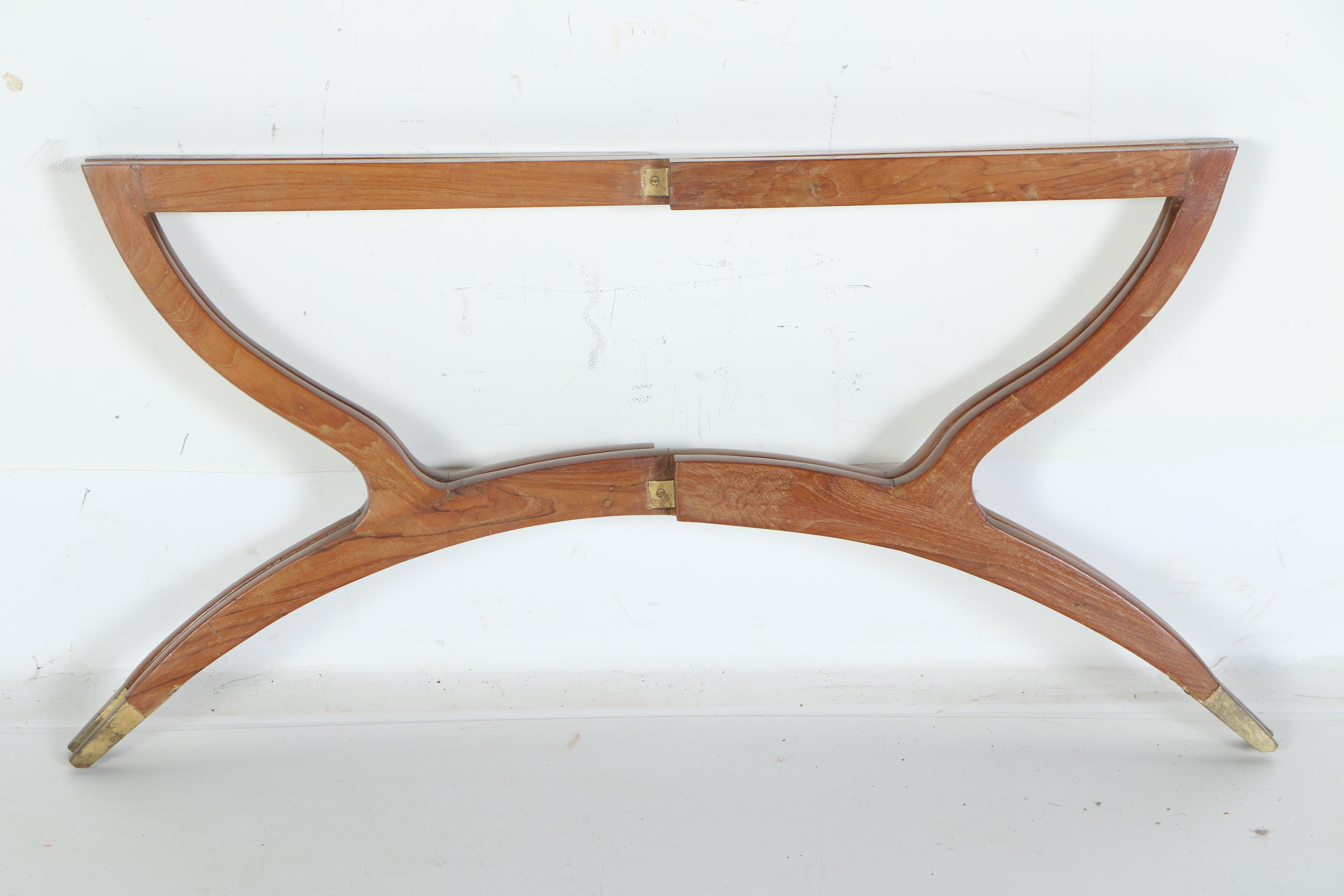 Vintage Mid Century Modern Brass Top Tray Table