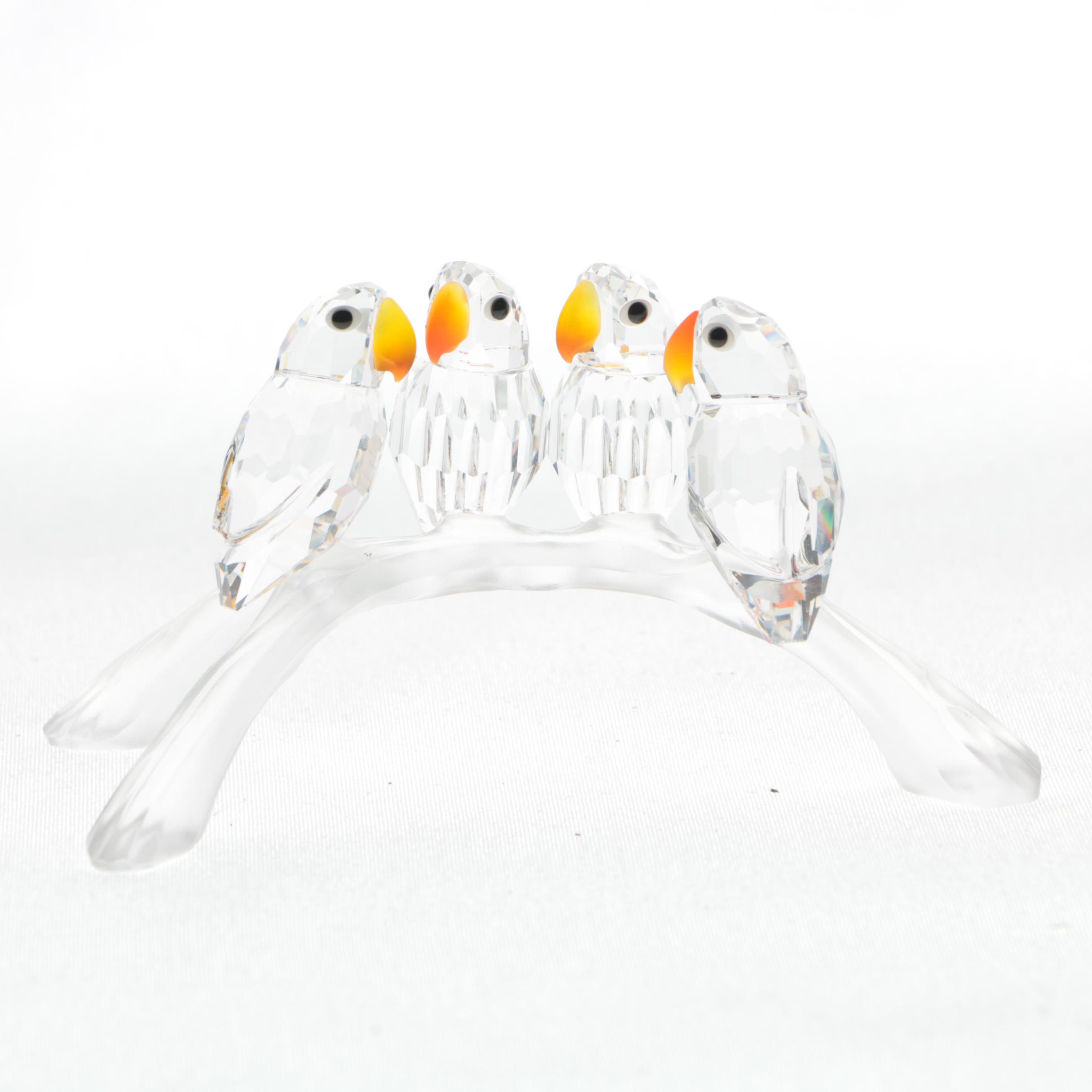 Swarovski Crystal "Birds on a Branch" Figurine