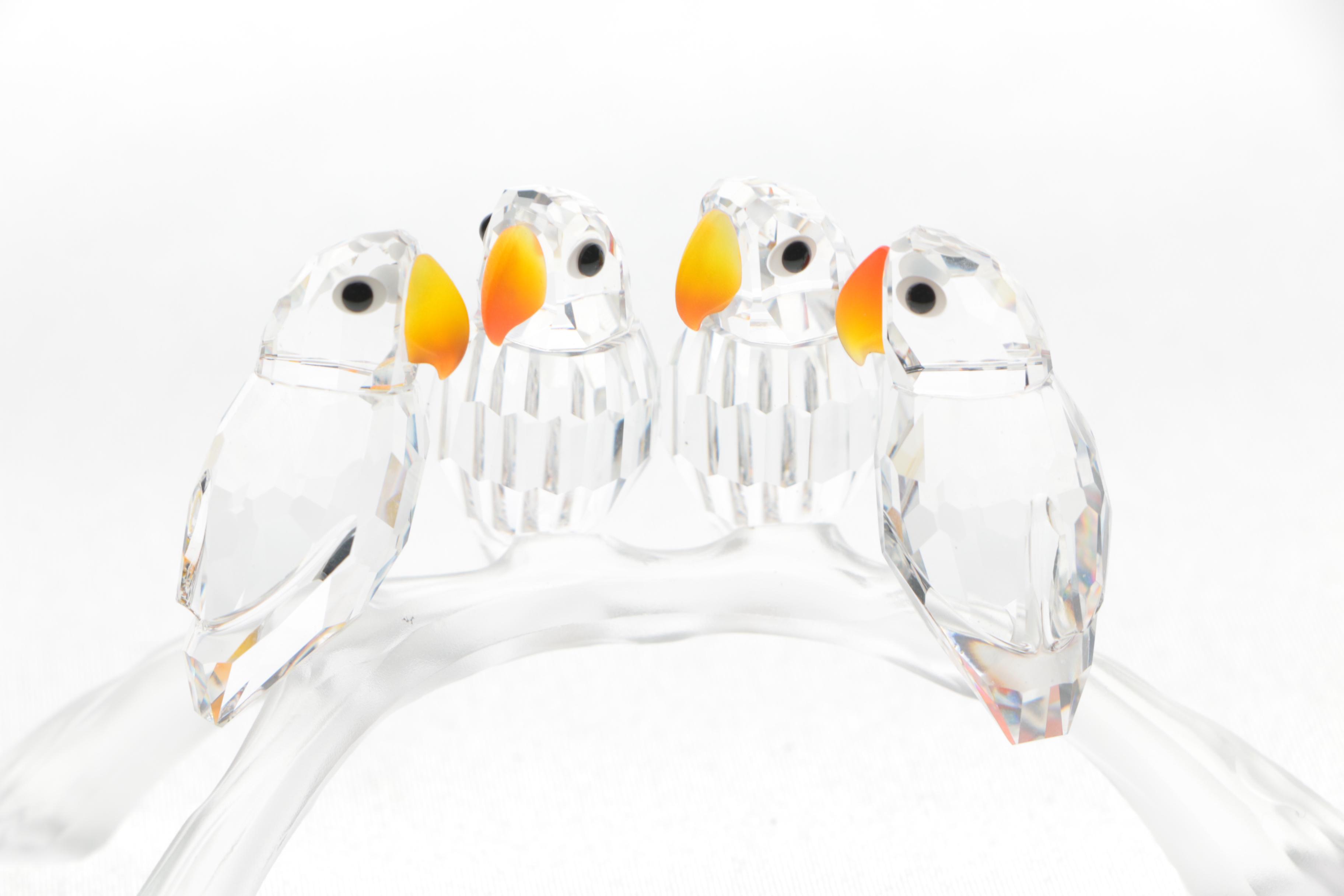 Swarovski Crystal "Birds on a Branch" Figurine