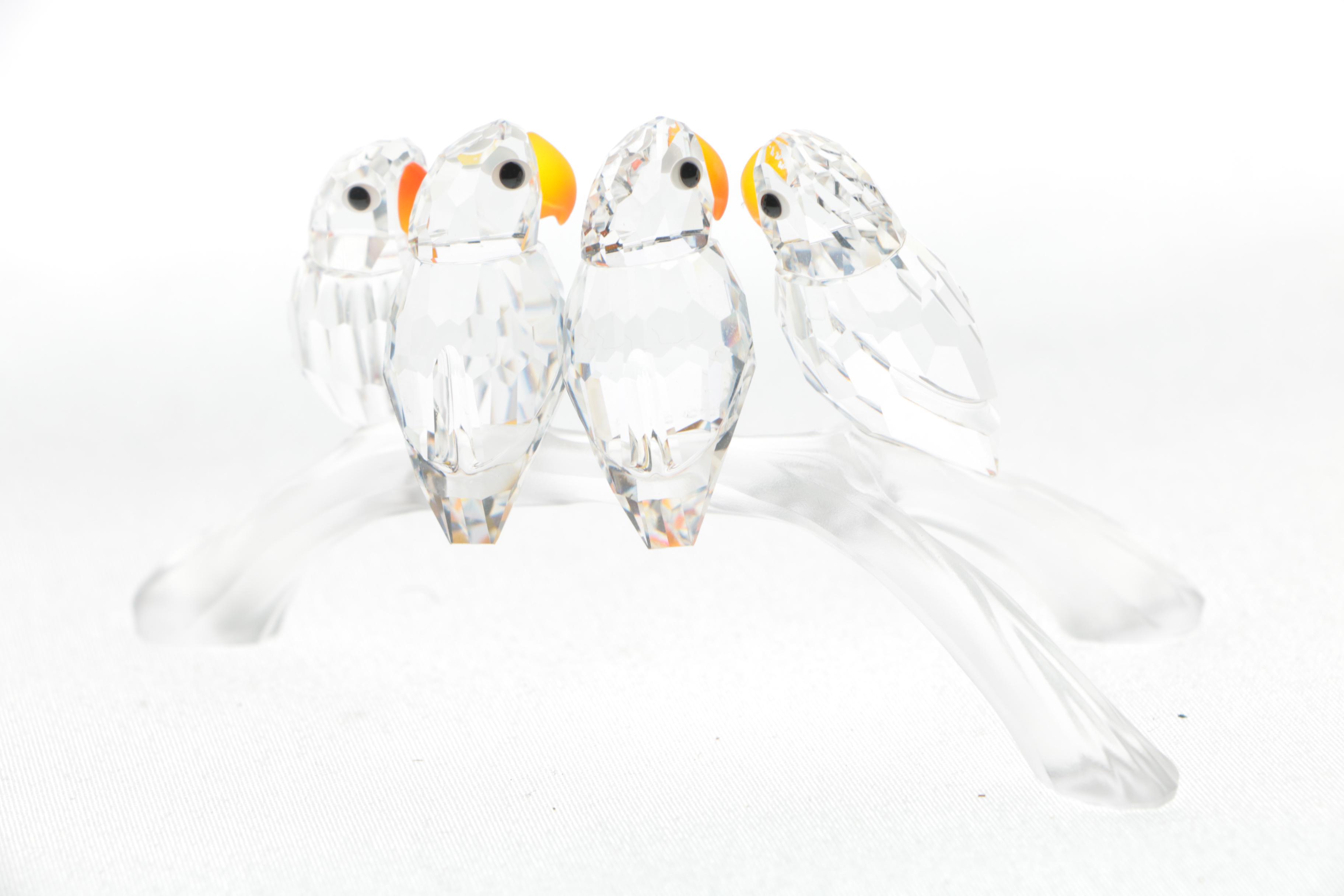 Swarovski Crystal "Birds on a Branch" Figurine