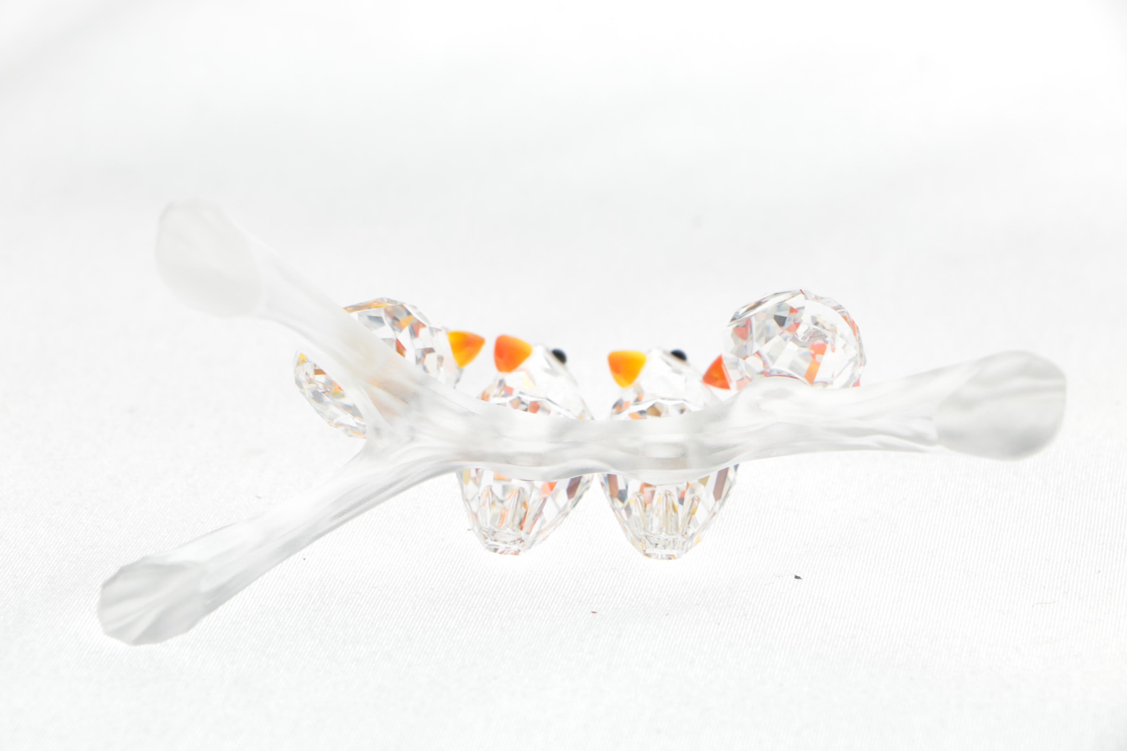 Swarovski Crystal "Birds on a Branch" Figurine